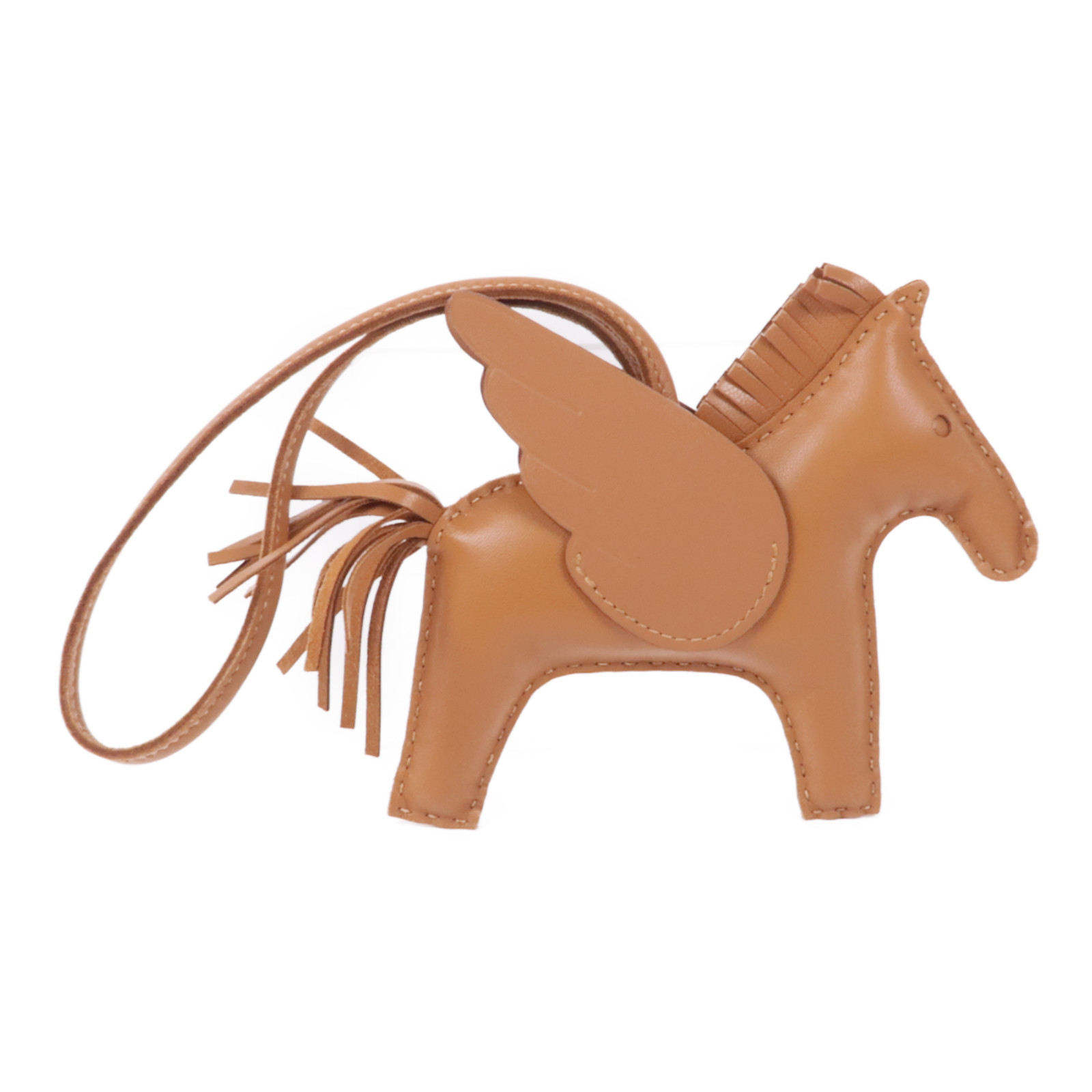HERMES Rodeo Pegase MM Charm Milo Veau Swift Leather Gold
