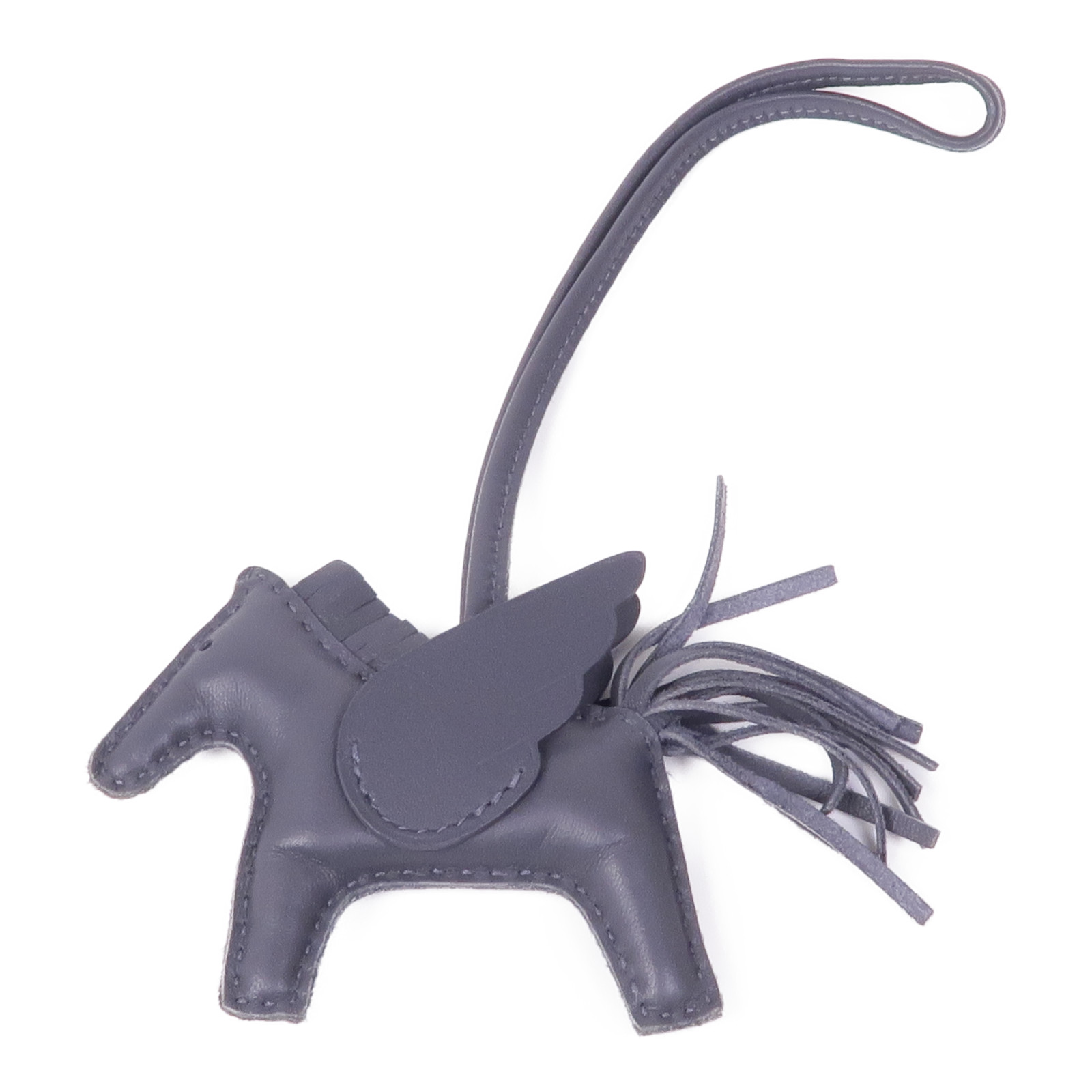 HERMES Rodeo Pegase PM Charm Milo/Swift Leather Gray | eBay