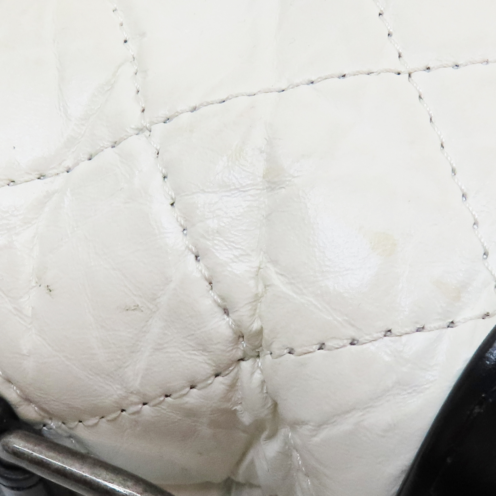 CHANEL Gabrielle Hobo Shoulder Bag Calfskin Black White