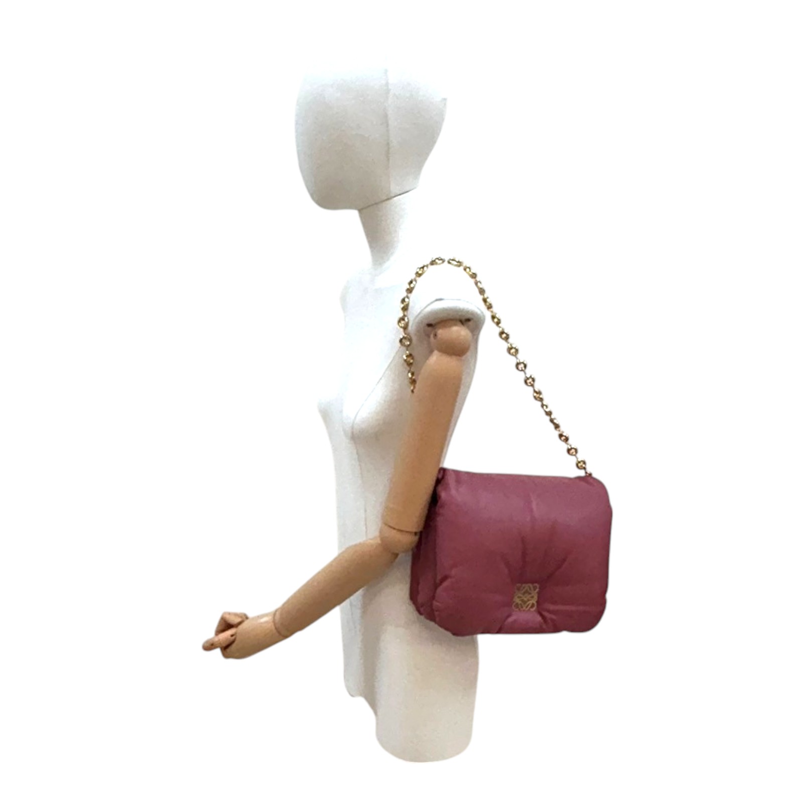 ショルダーバッグ・ポシェット LOEWE GOYA PUFFER CHAIN BAG LOEWE Puffer Goya Chain Shoulder Bag Lambskin Red | eBay