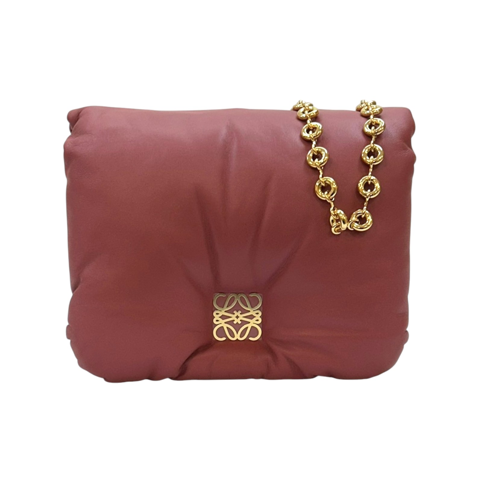 ショルダーバッグ・ポシェット LOEWE GOYA PUFFER CHAIN BAG LOEWE Puffer Goya Chain Shoulder Bag Lambskin Red | eBay