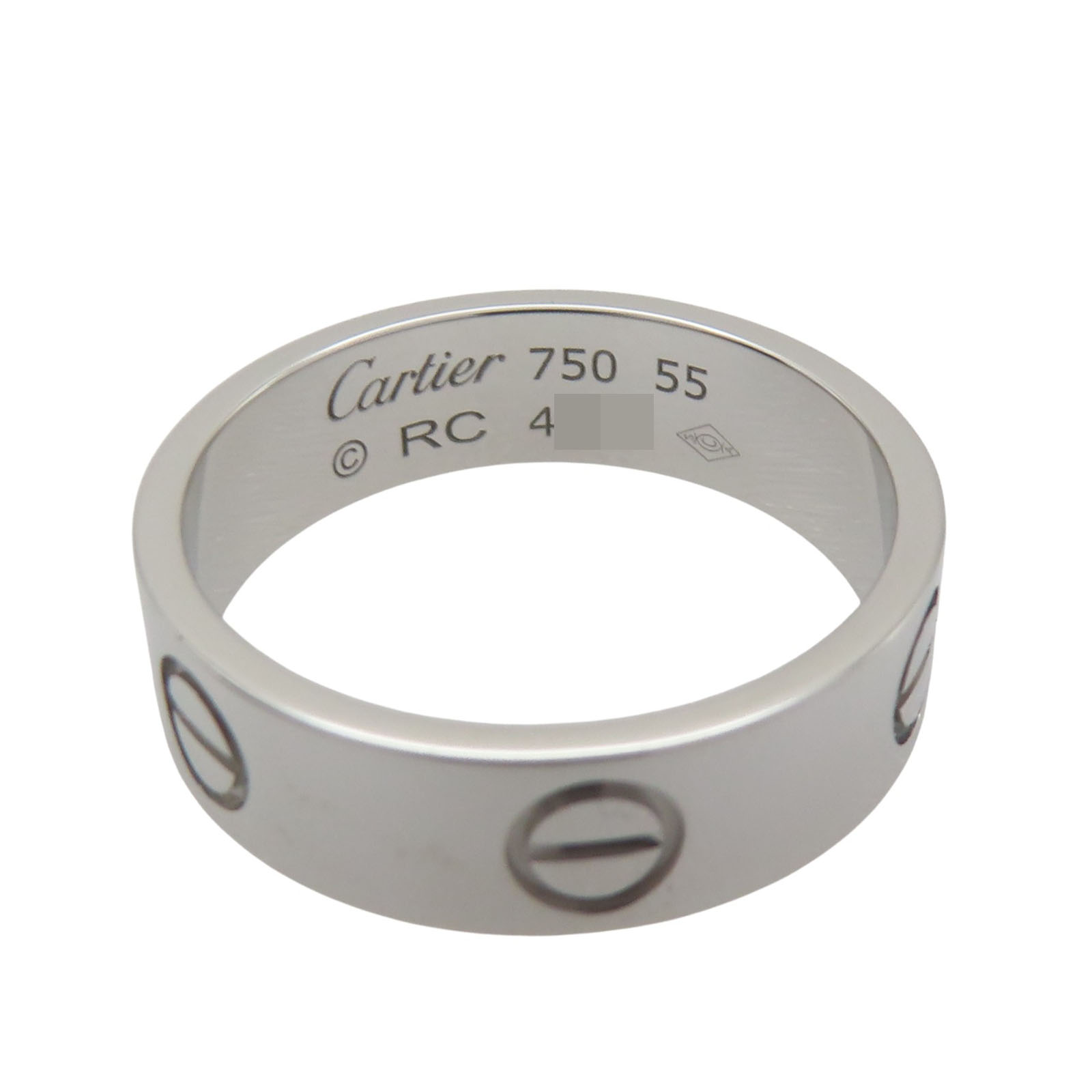 Cartier Love Ring 18K White Gold Size 55 US 7.25 | eBay