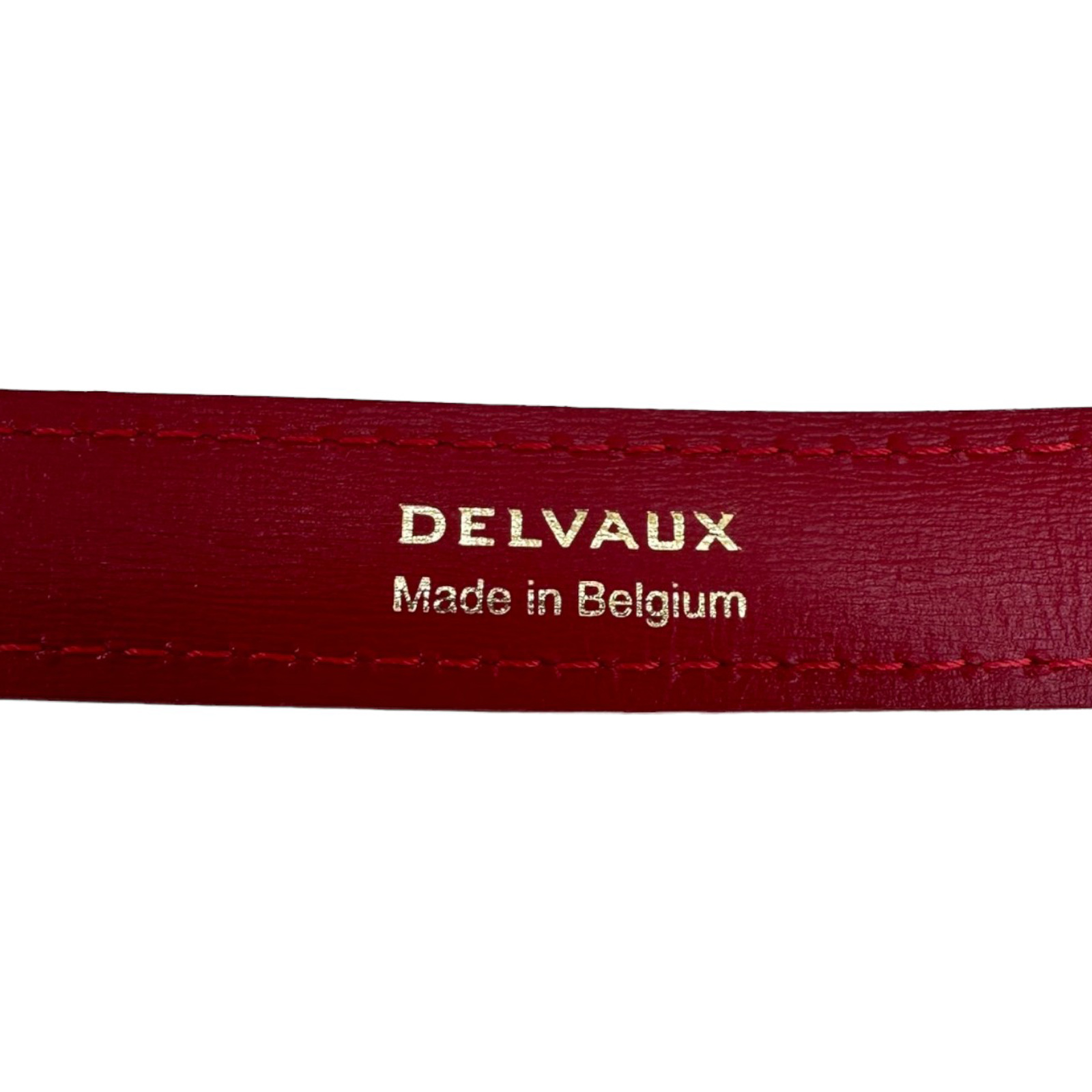 DELVAUX Short Chain Strap Calfskin Red Gold Tone Metal | eBay