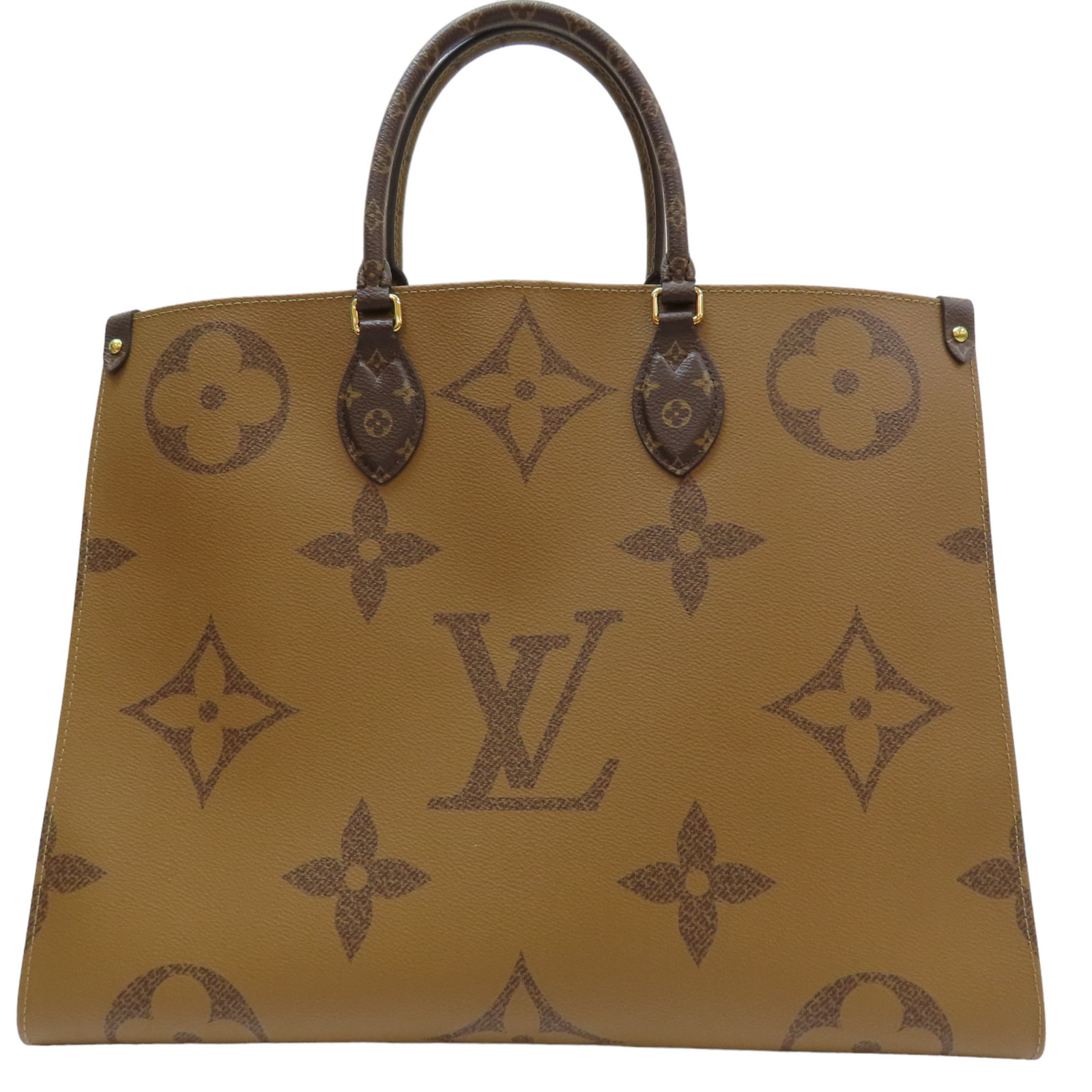関税込 LV Onthego GM M45320 デニムハンドバッグ LOUIS VUITTON OnTheGo GM Shoulder Handbag Monogram Canvas