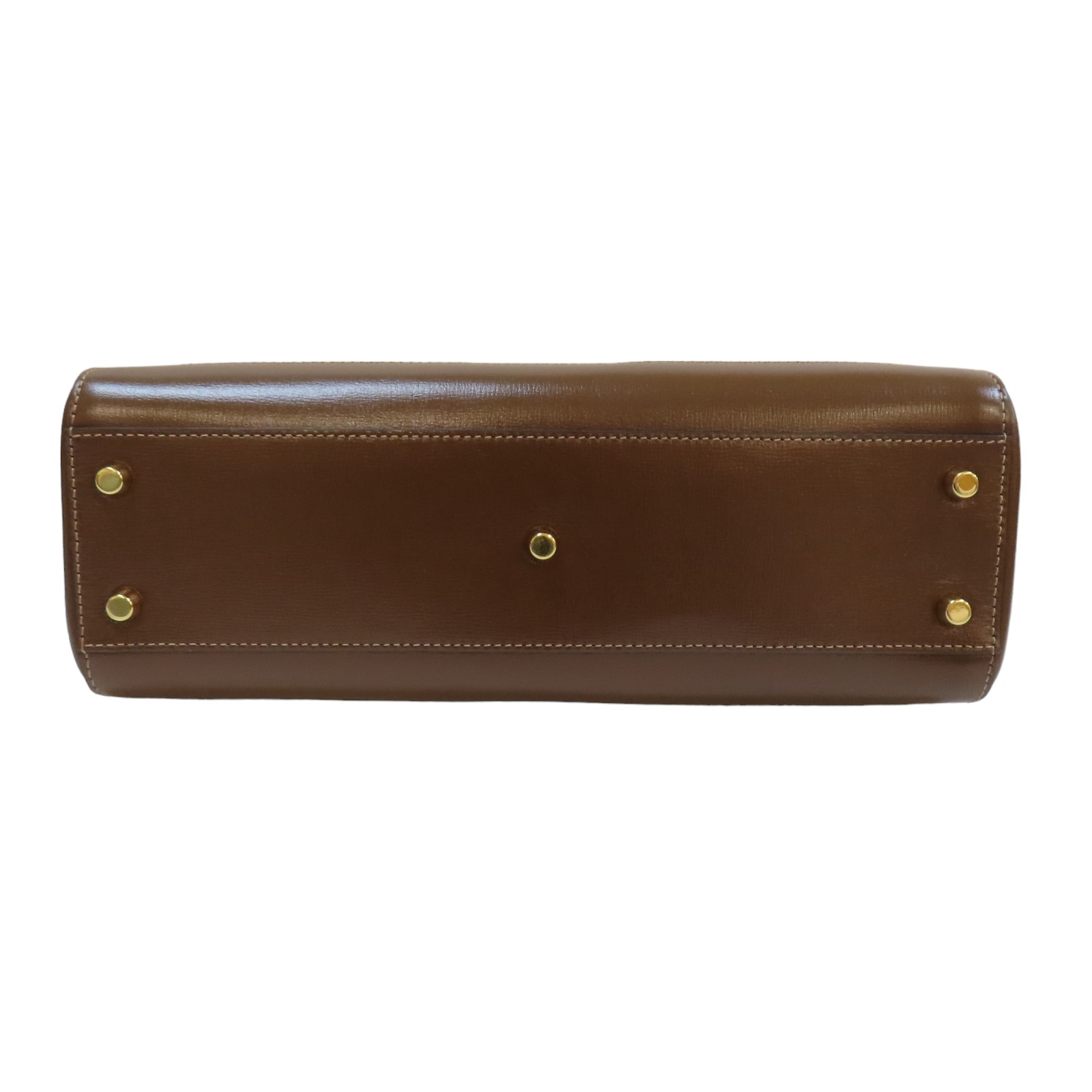 GUCCI Jackie 1961 SHoulder Tote Bag Canvas Leather Brown