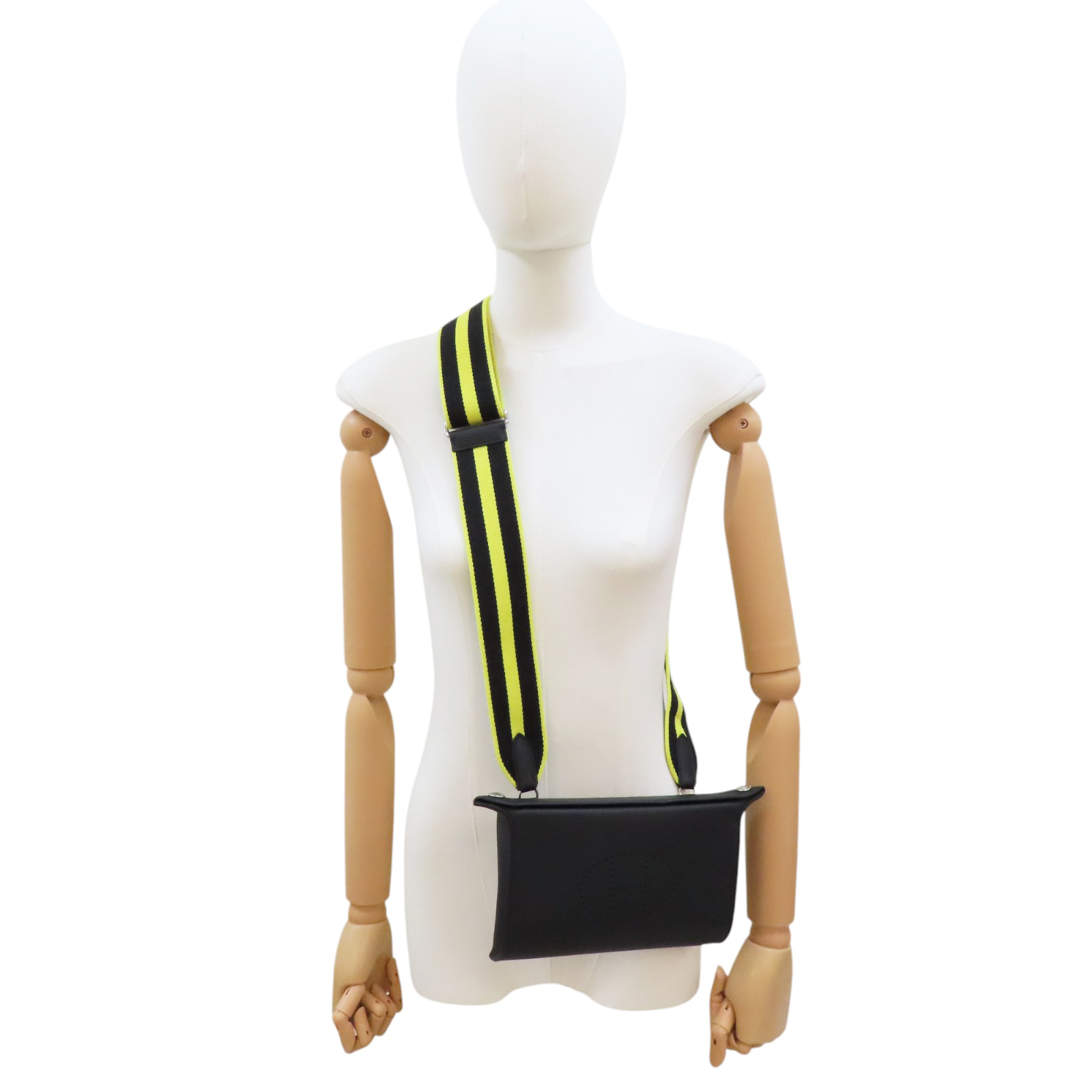 HERMES Videpoches Shoulder Bag Togo Leather Noir Black New
