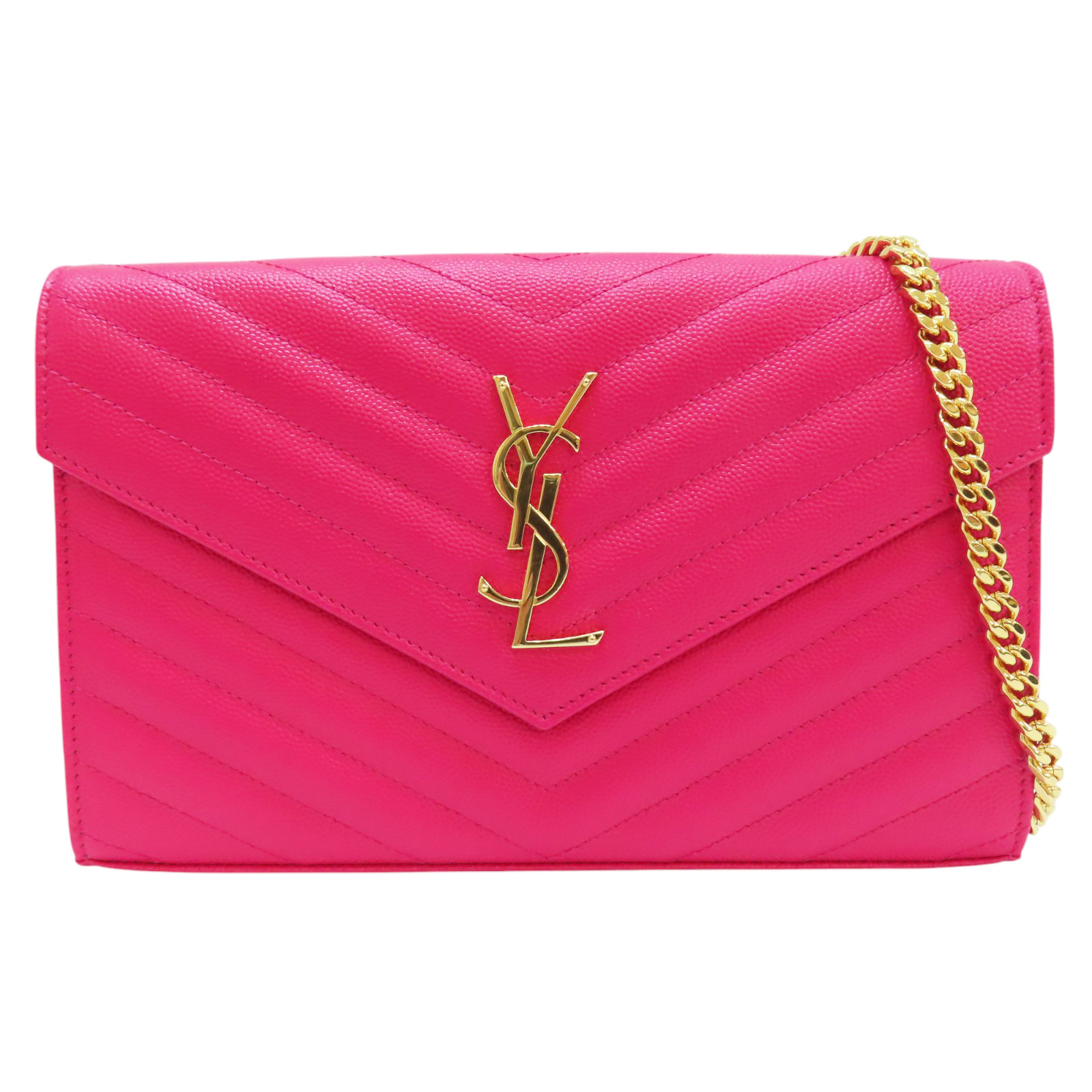 ショルダーバッグ SAINT LAURENT CASSANDRA ENVELOPE MESSENGER BAG Cassandre Envelope leather messenger bag in black - Saint
