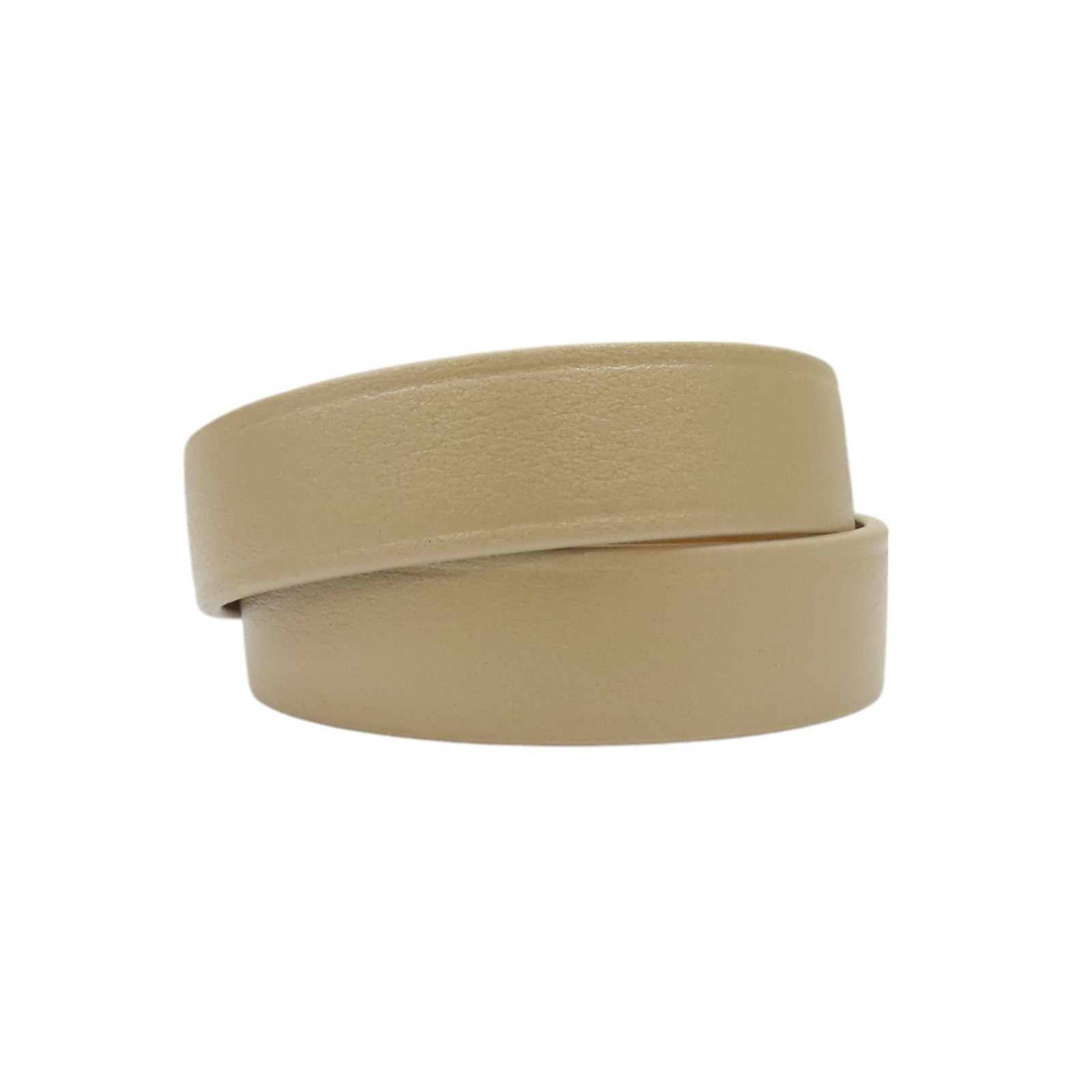 DIOR 30 Montaigne Double Bracelet Leather Beige Size S Gold