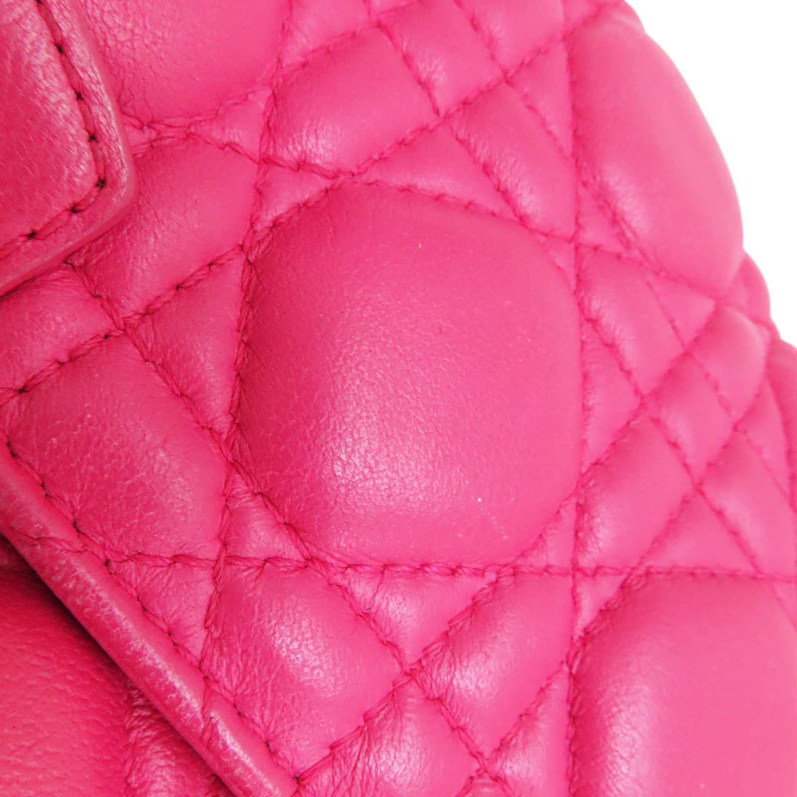 DIOR Cannage Chain Shoulder Bag Lambskin Pink | eBay