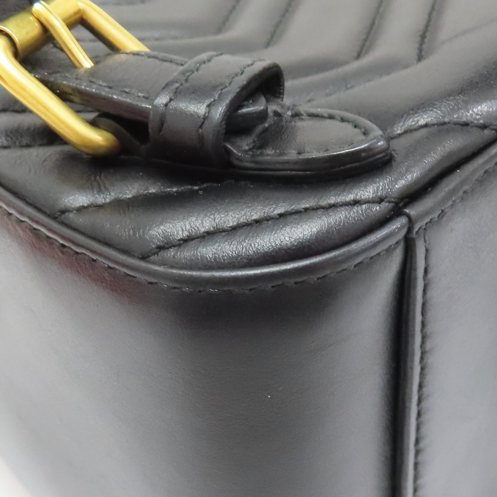 GUCCI GG Marmont Dome Backpack Black Matelasse Leather GUCCI GG Marmont Dome Backpack Black Matelasse Leather
