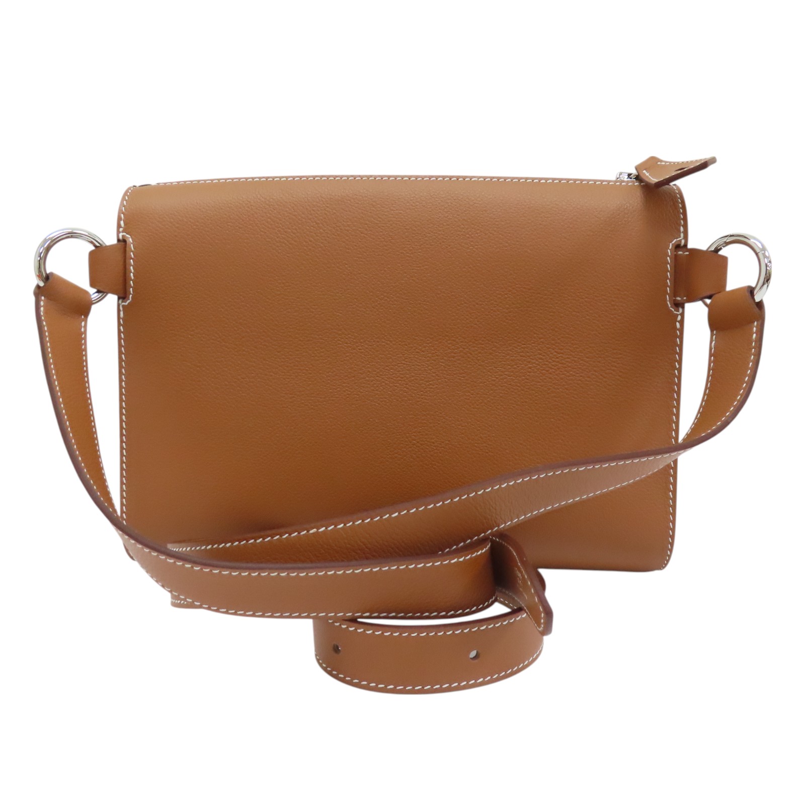 HERMES Bolittele Bag ショルダーバッグ HERMES Bolittle Pouch Shoulder Bag Evercolor Leather Brown W Stamp
