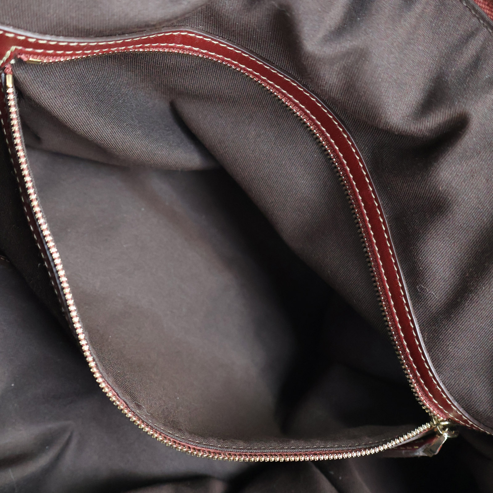 GUCCI 85th Anniversary Hobo Shoulder Bag Red Leather 163290