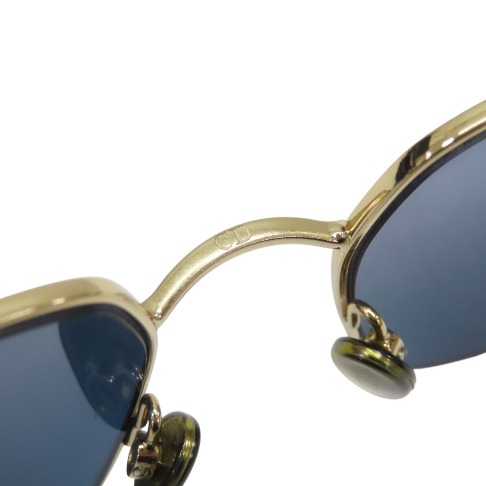 DIOR Stellaire1 Sunglasses Blue Lens Gold Plated | eBay display picture 1