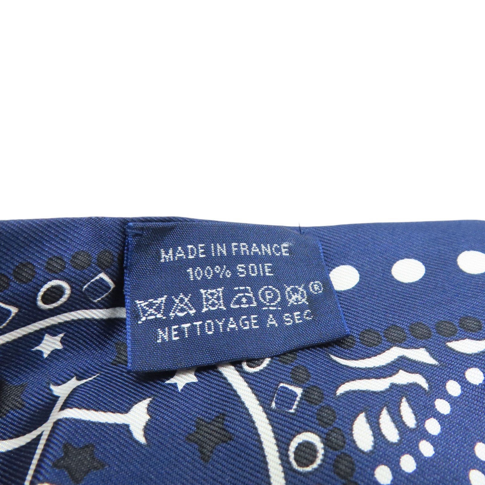 HERMES Entre Ciel et Mer Bandana Twilly Scarf Silk Blue | eBay