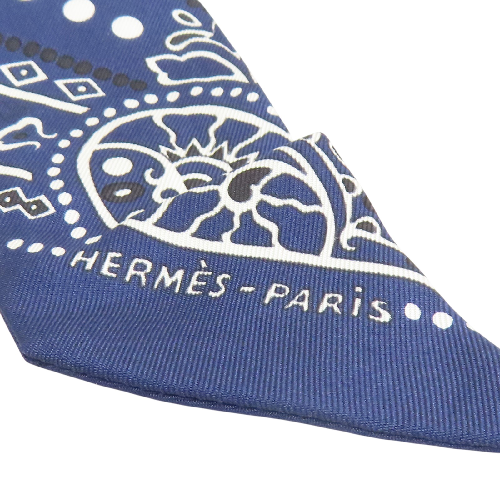 エルメス ツイリー Entre Ciel et mer Bandana バンダナ HERMES Entre Ciel et Mer Bandana Twilly Scarf Silk Blue | eBay