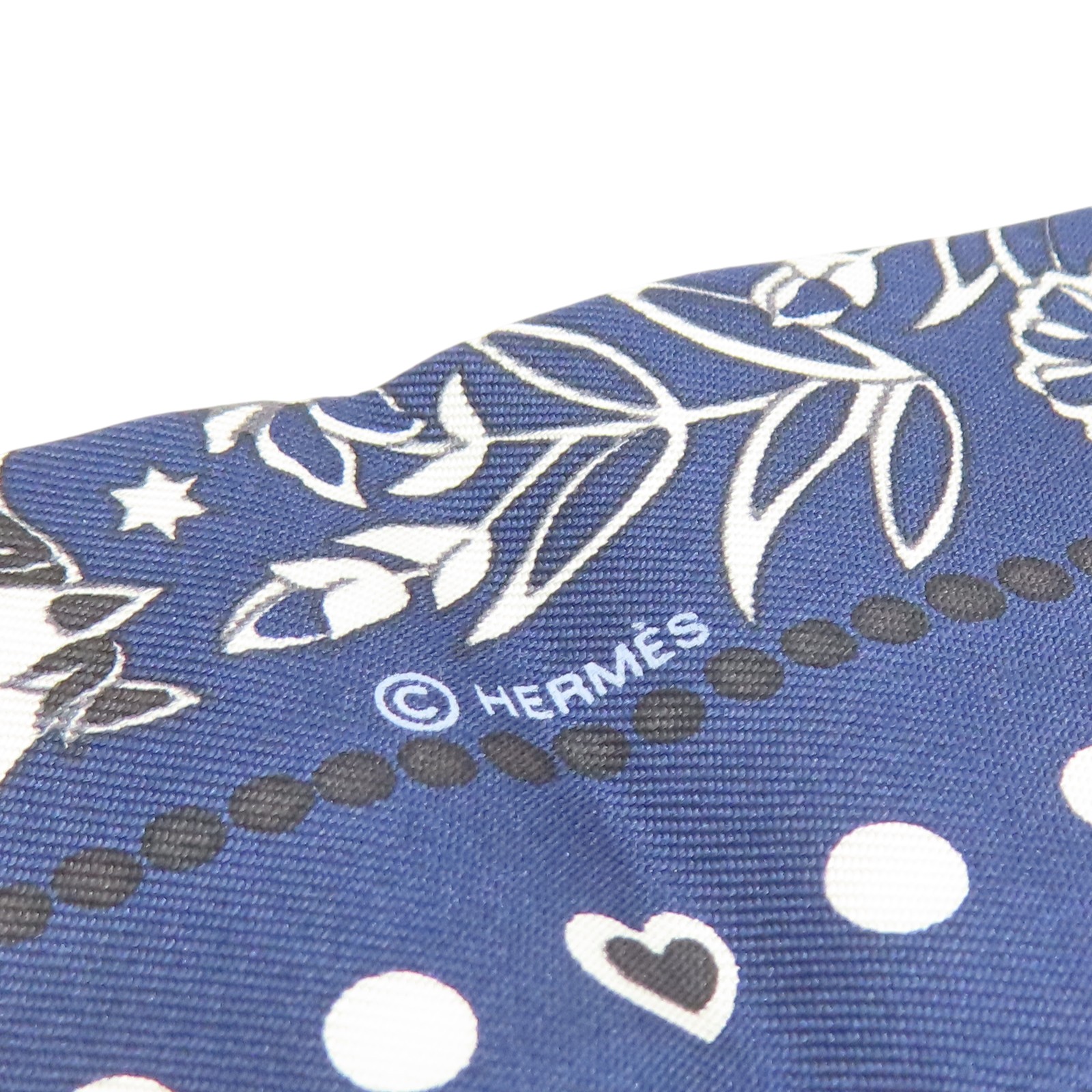 HERMES Entre Ciel et Mer Bandana Twilly Scarf Silk Blue | eBay