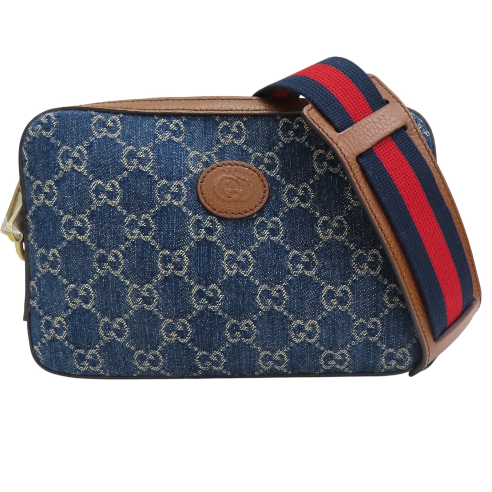 GUCCI Ophidia GG Shoulder Bag Denim Blue 699133 | eBay
