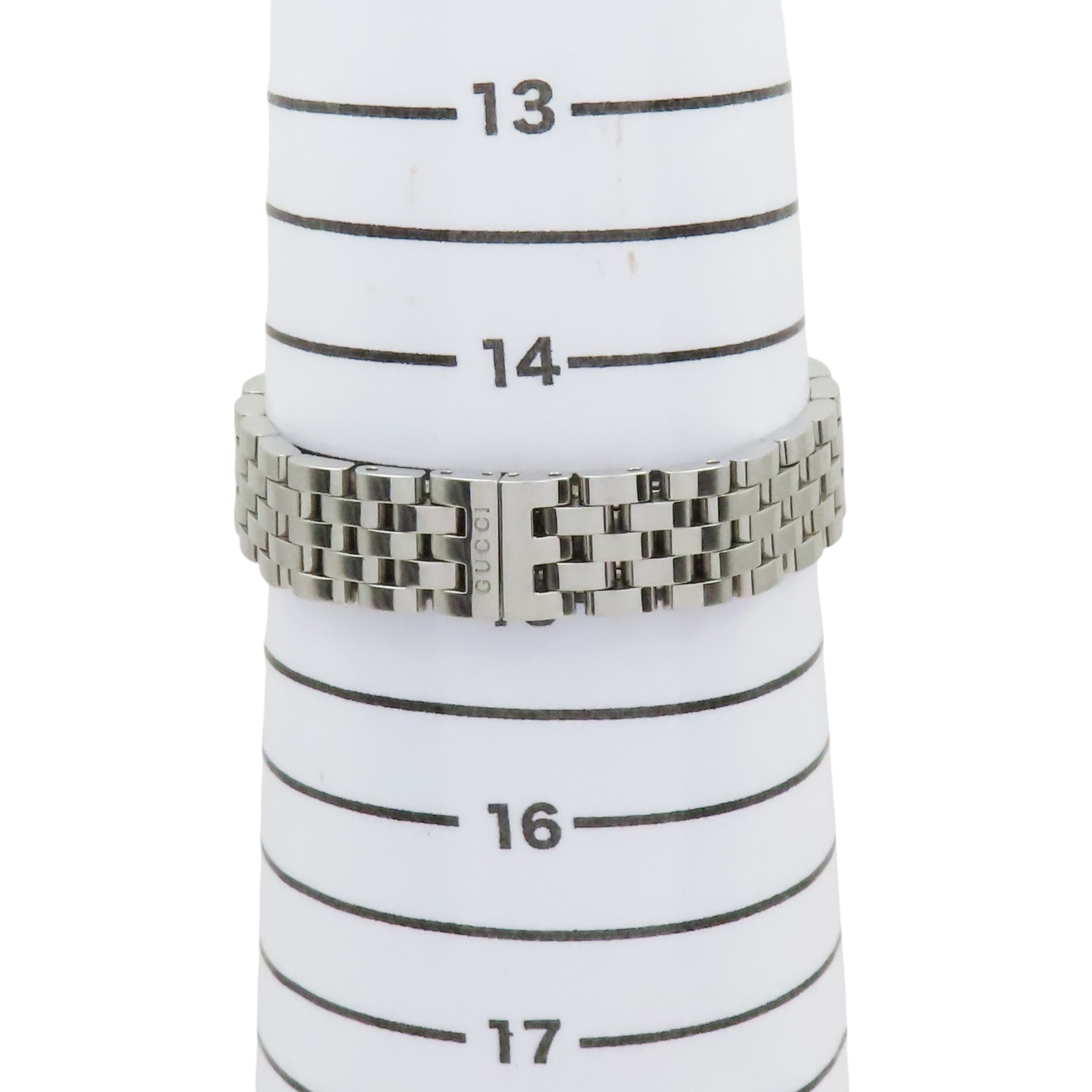 GUCCI 128.4 シルバースクエア レディース腕時計 GUCCI G-Frame Watch 128.4 Quartz Mother of Pearl Diamond