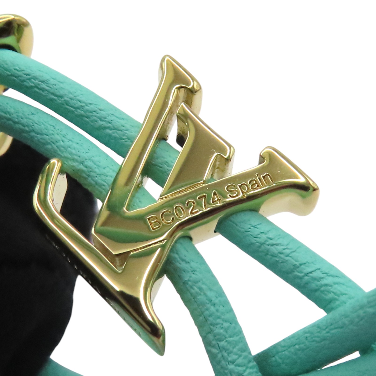 LOUIS VUITTON LV Bloom Bracelet Leather Green M0973Z | eBay