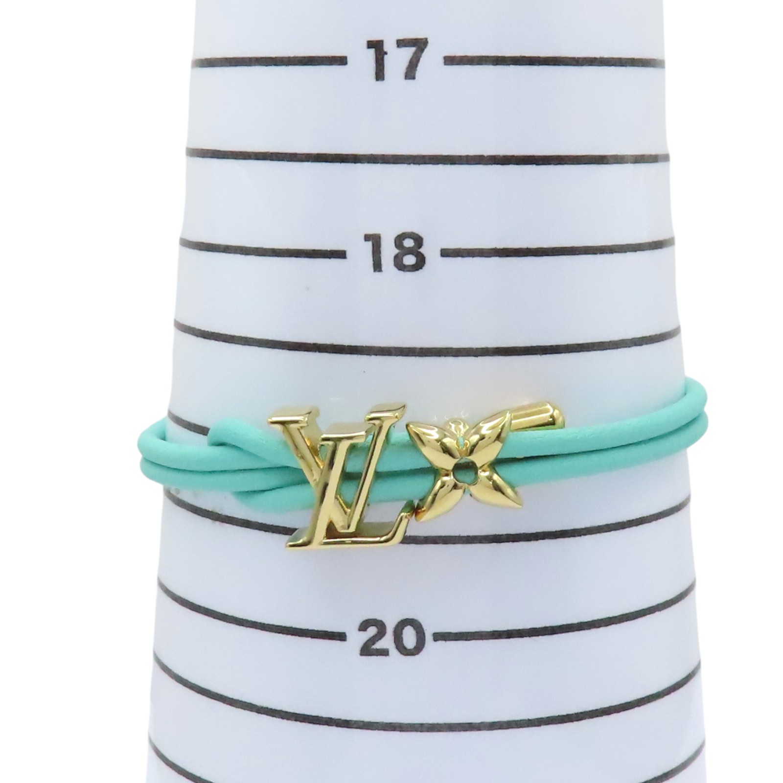 LOUIS VUITTON LV Bloom Bracelet Leather Green M0973Z | eBay