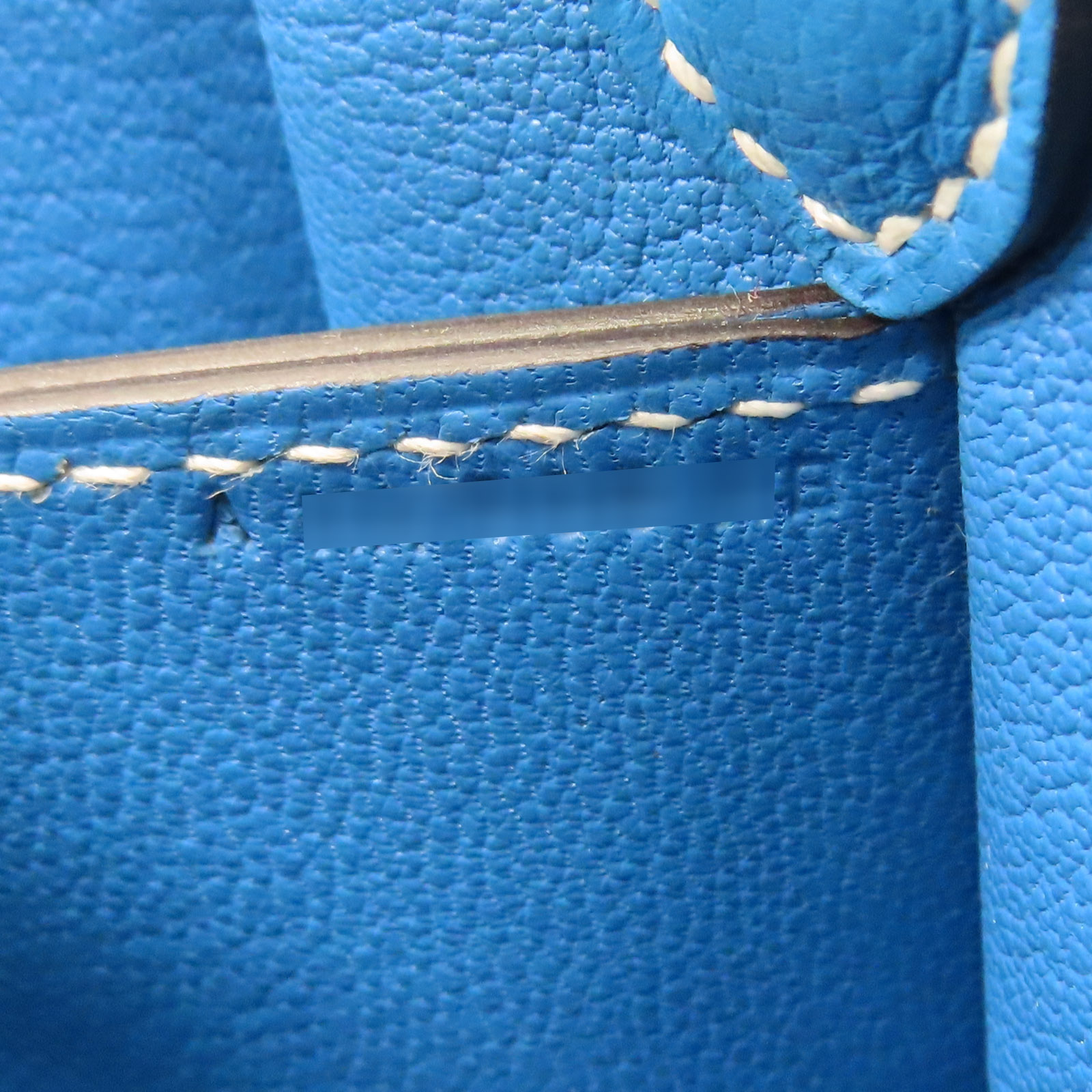 HERMES Roulis 23 Shoulder Bag Evercolor Leather Blue Zanzibar A