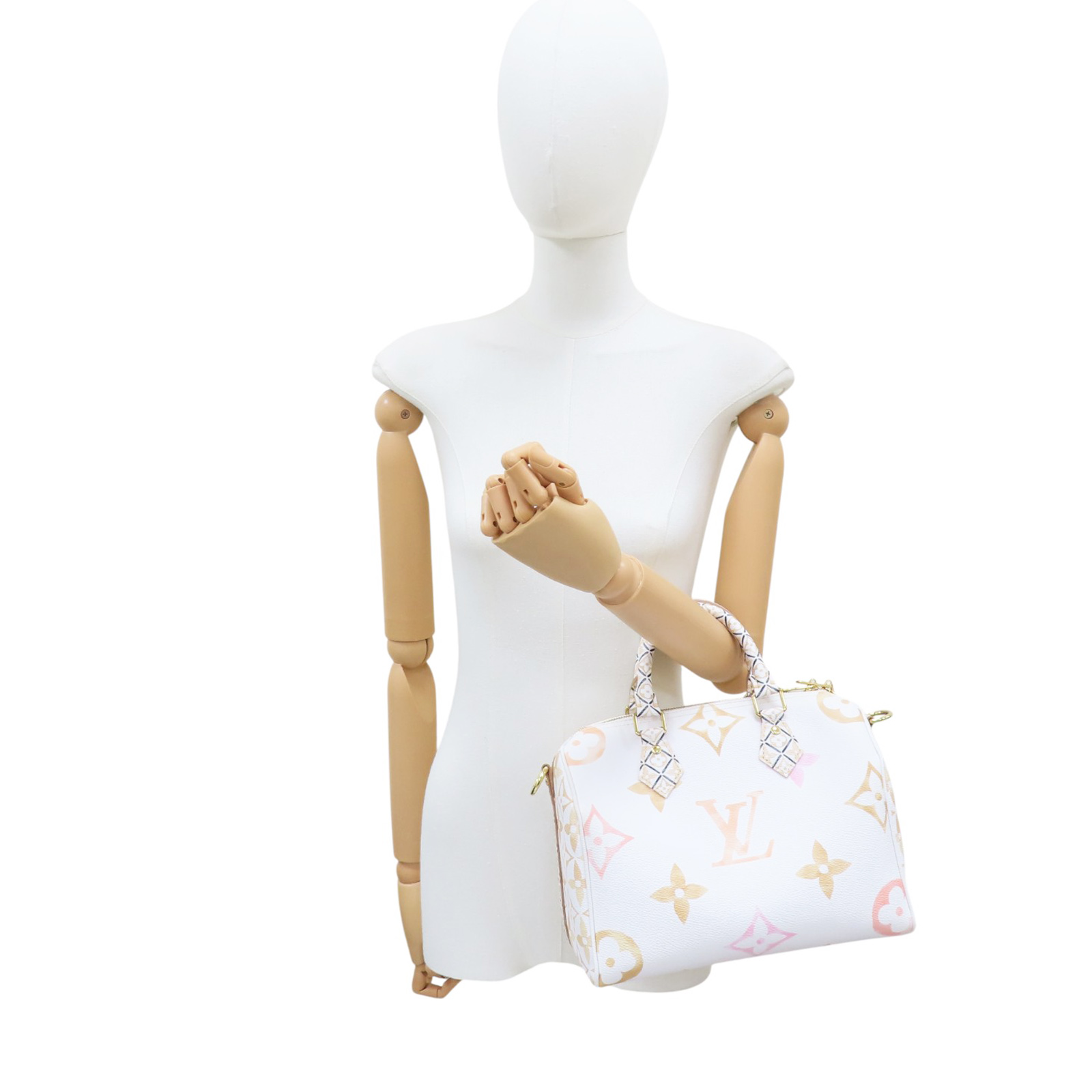 LOUIS VUITTON Speedy Bandouliere 25 LV By the Pool Handbag Canvas