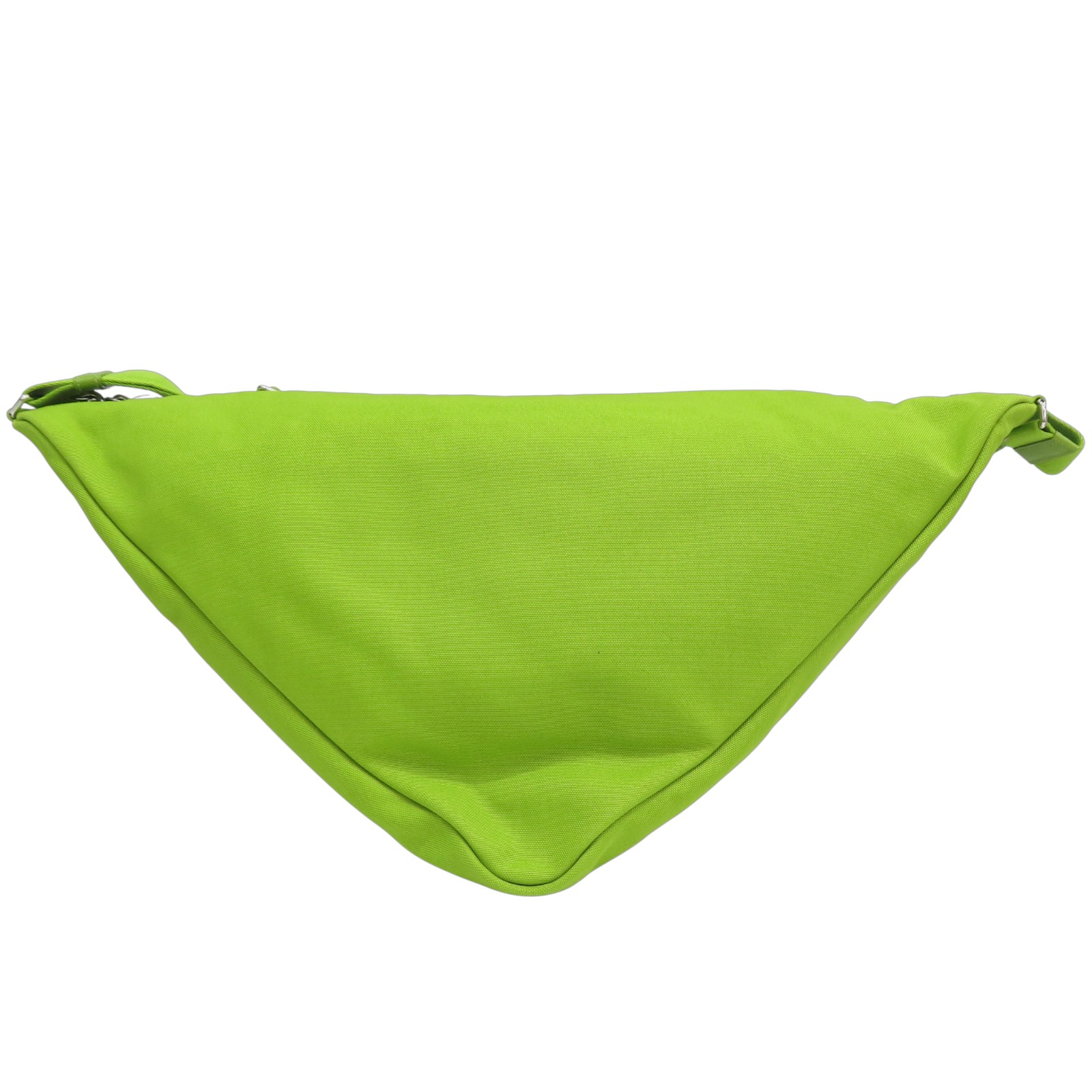 PRADA Canapa Triangle Logo Shoulder Bag Canvas Green | eBay