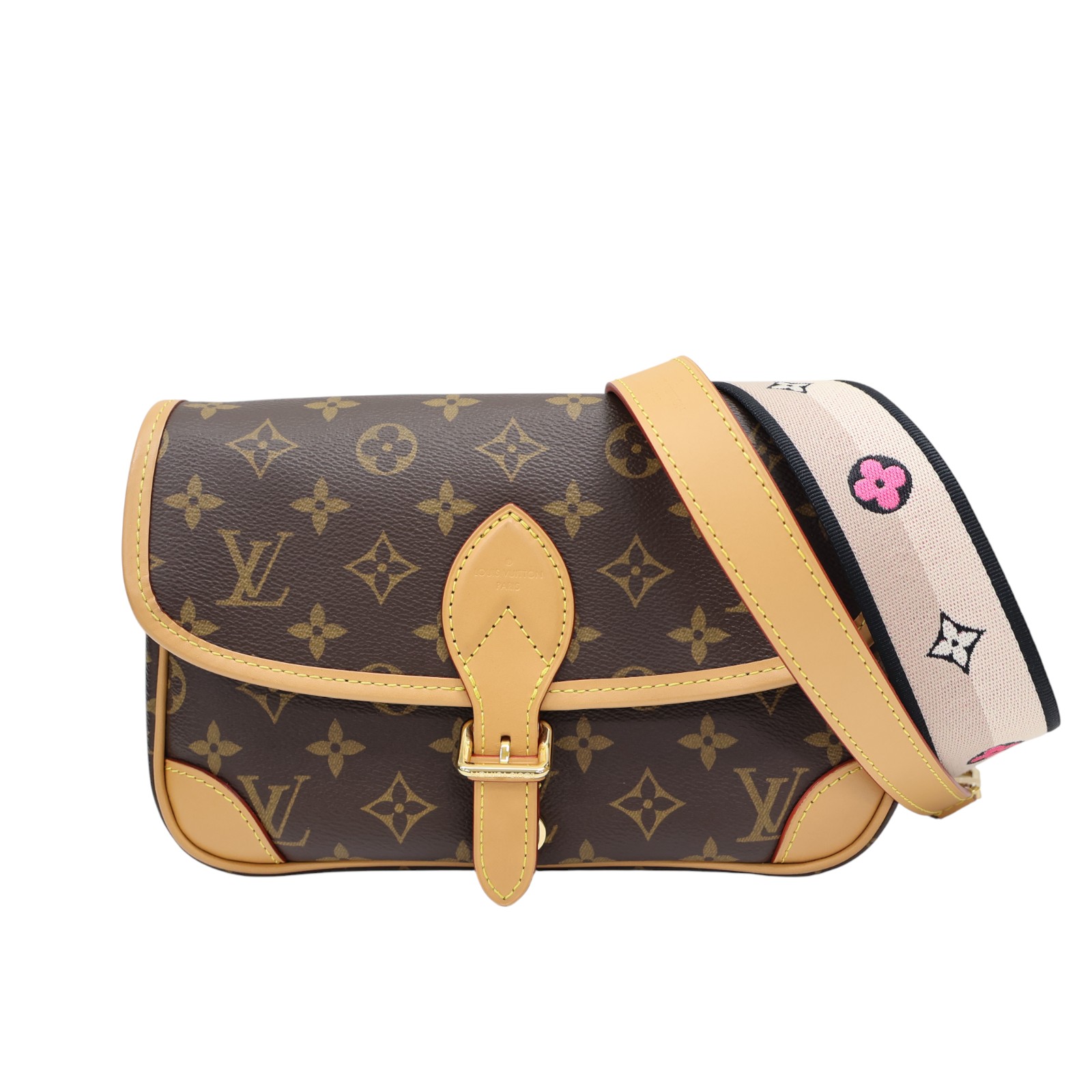 t*s様 LOUIS VUITTON パース LOUIS VUITTON Diane Satchel Shoulder Bag Monogram Canvas Brown