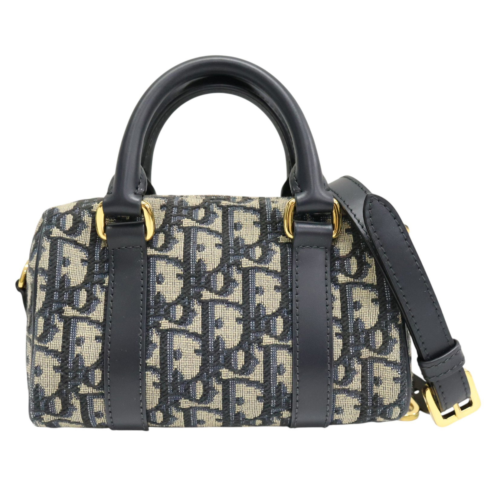 Dior Groove 17 Nano Shoulder Handbag Blue Dior Oblique Jacquard