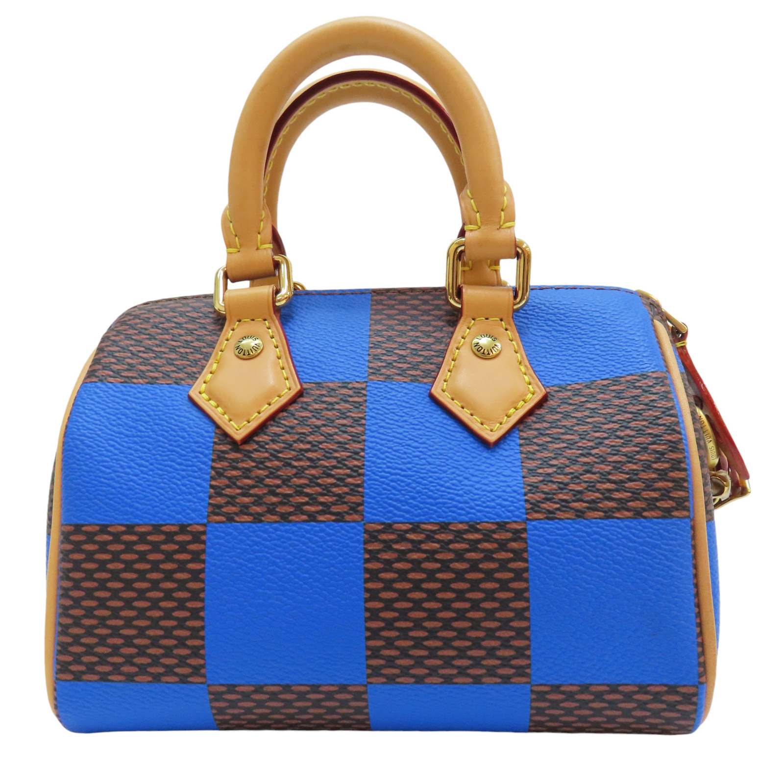 LOUIS VUITTON Speedy 18 Bandouliere Damier Pop Blue Shoulder