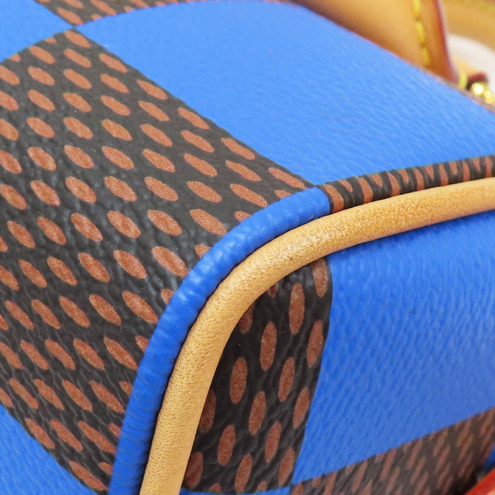 LOUIS VUITTON Speedy 18 Bandouliere Damier Pop Blue Shoulder