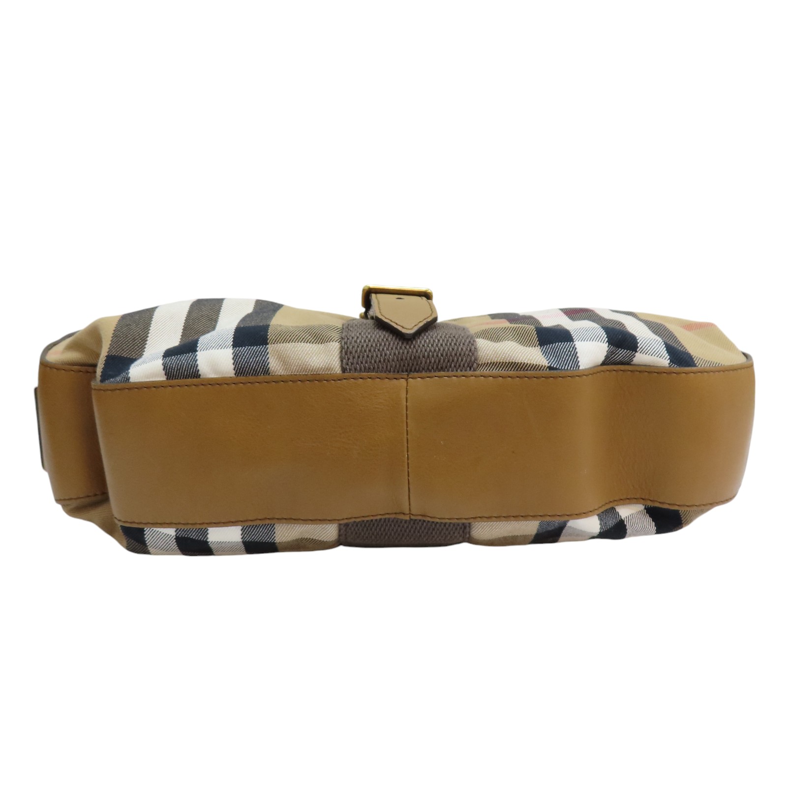 BURBERRY The Check Shoulder Bag Canvas Brown 3763775 | eBay