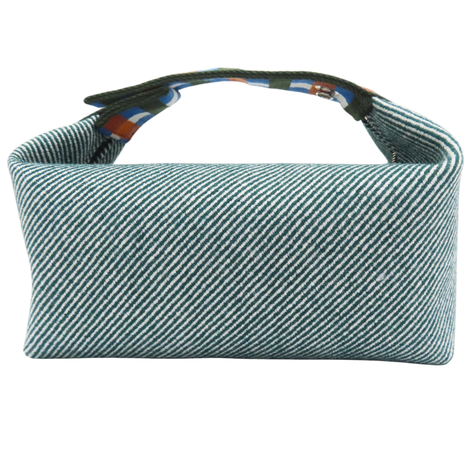 【HERMES】Small Bride-A-Brac Au Carre Case Wool & Vert Foret HERMES Bride A Brac Au Carre Case Vert Foret Green Canvas | eBay