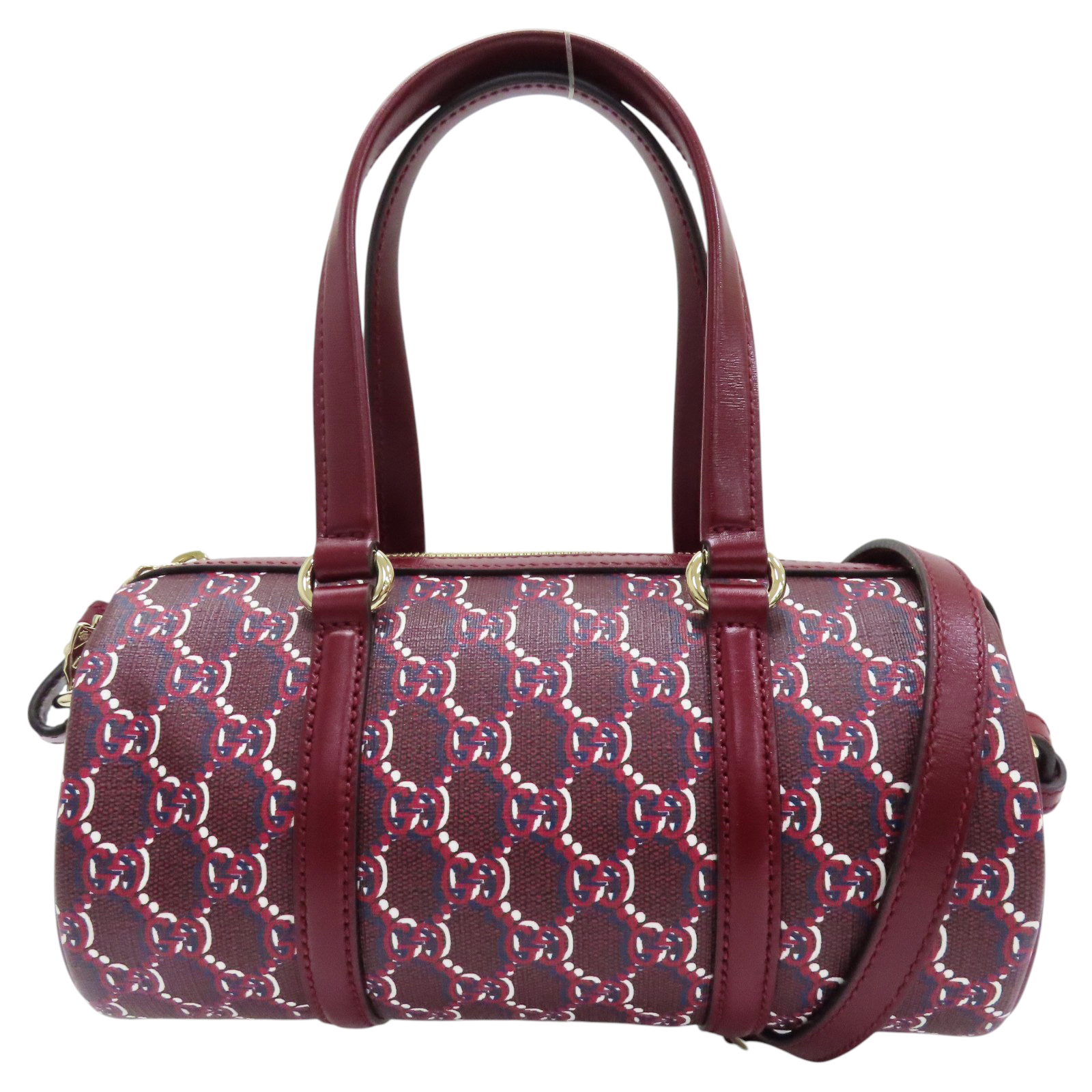 【GUCCI】GG Supreme Shadow Logo Pouch Clutch Bag ROSSO RED GUCCI Monogram Multicolor Retro Interlocking G Wristlet