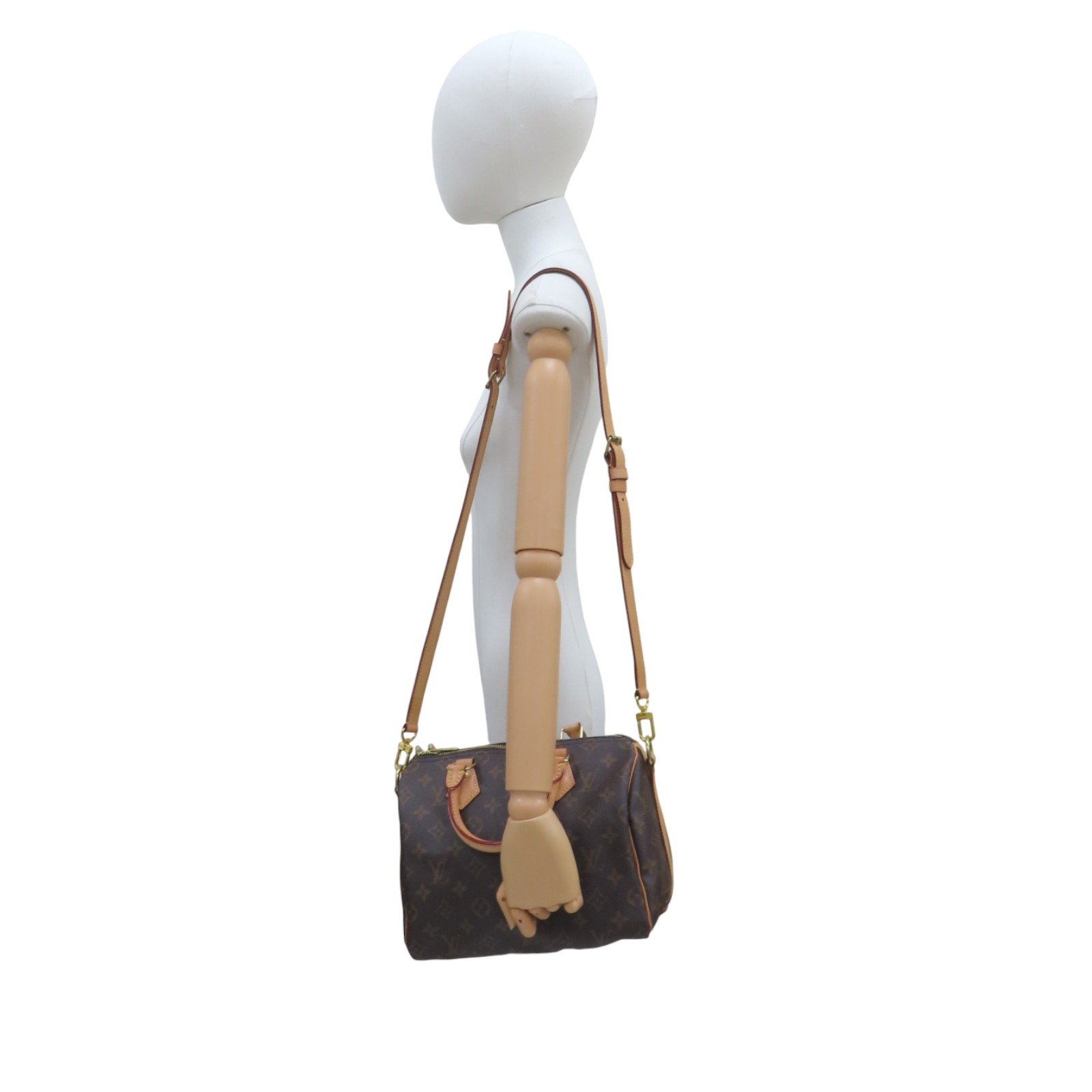 LOUIS VUITTON Speedy Bandouliere 25 Monogram Canvas Shoulder