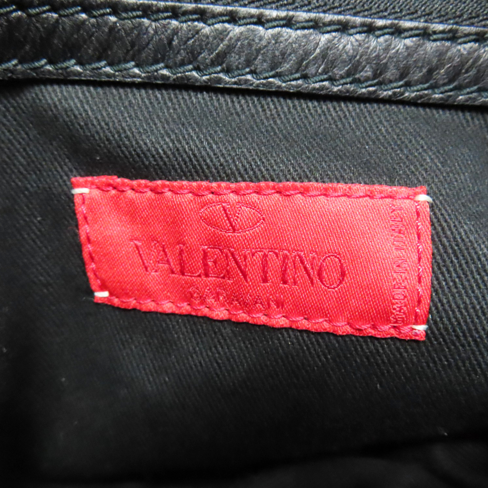 Valentino Garavani Rose Vertigo Hobo Shoulder Bag Black Lambskin