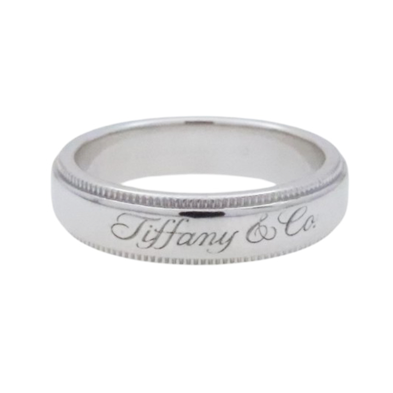 ティファニー Flat Double Millgrain Ring