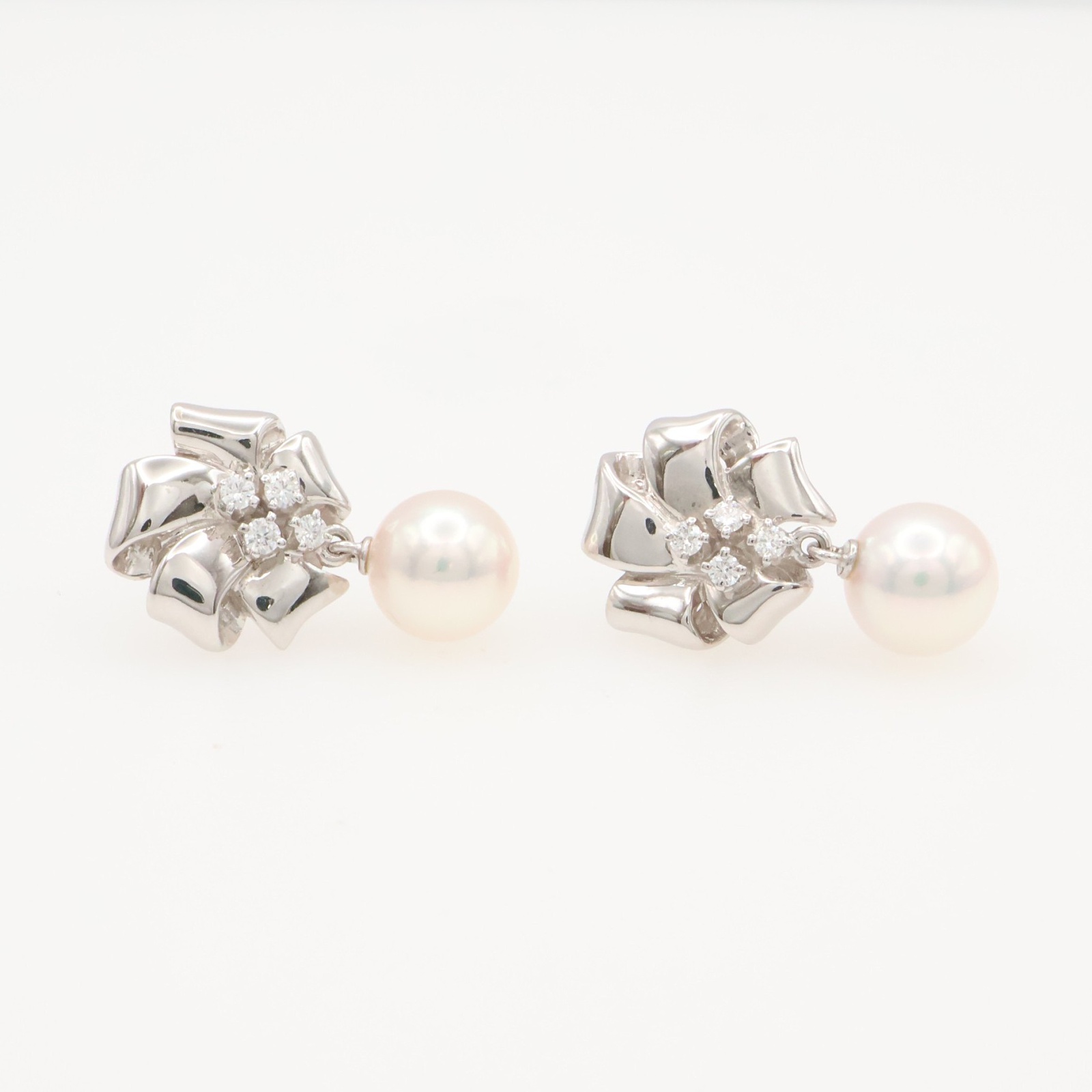 ミキモト pearl pierced earrings