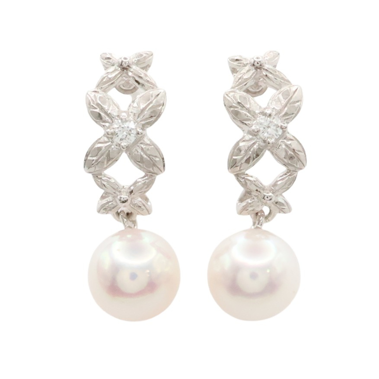 ミキモト pearl pierced earrings