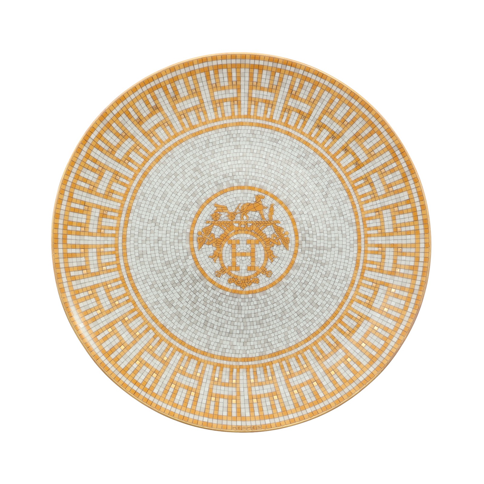 エルメス Mosaique au 24 gold甜點盤 P026007P