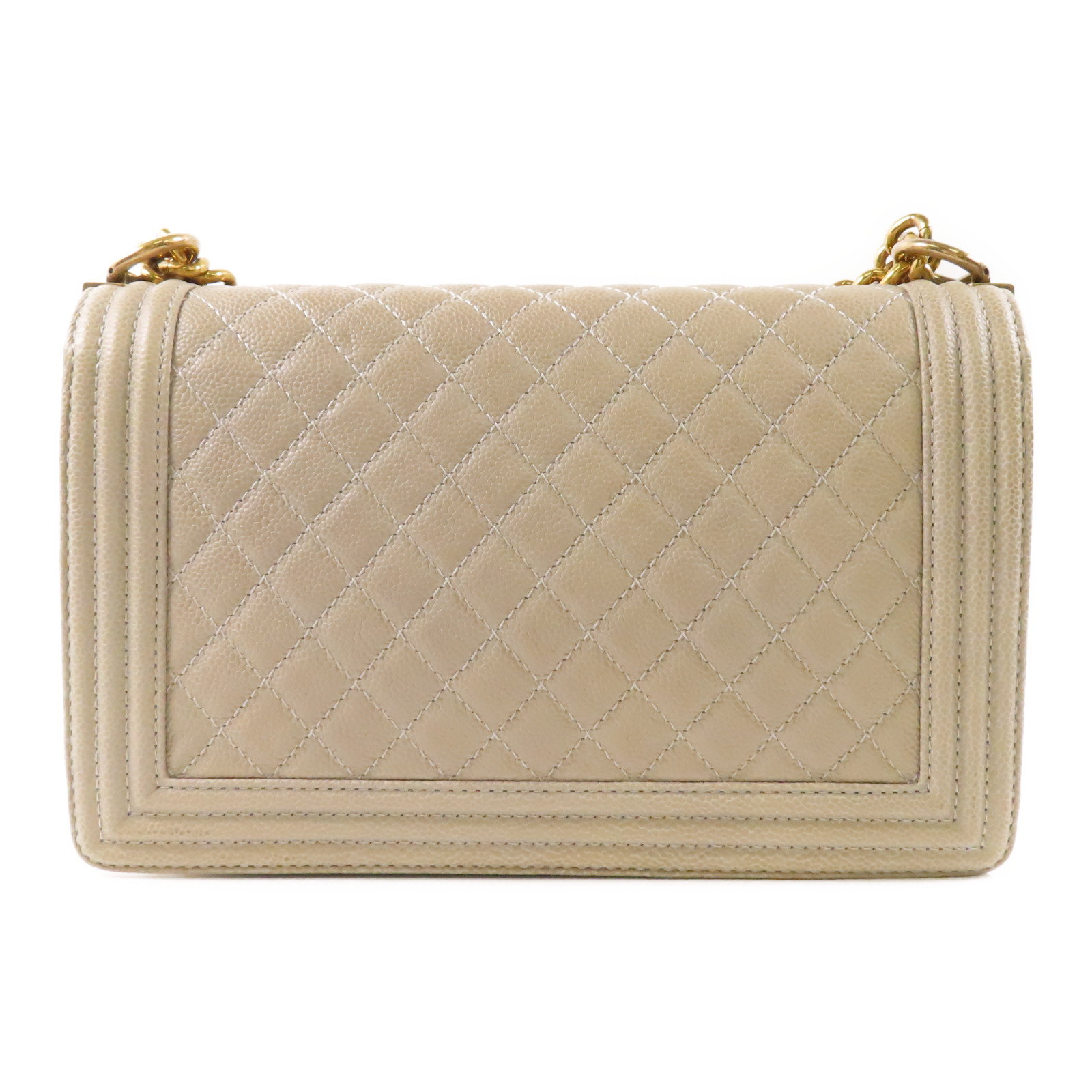 chanさま　　chiiibag ベルト　ブラウン CHANEL CC GHW Boy Chanel 28cm Chain Shoulder Bag Calfskin