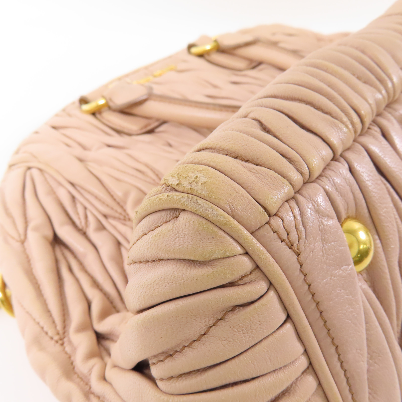 MIU MIU GHW 2 Way Bag Calfskin Leather Pink | eBay