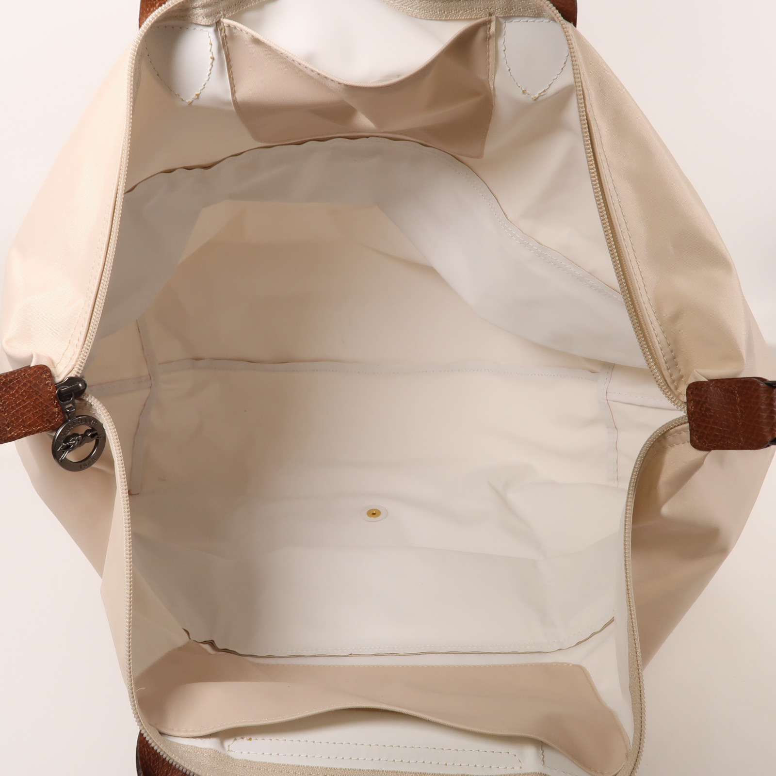 Longchamp 2 Way Shoulder Bag Nylon Beige | eBay