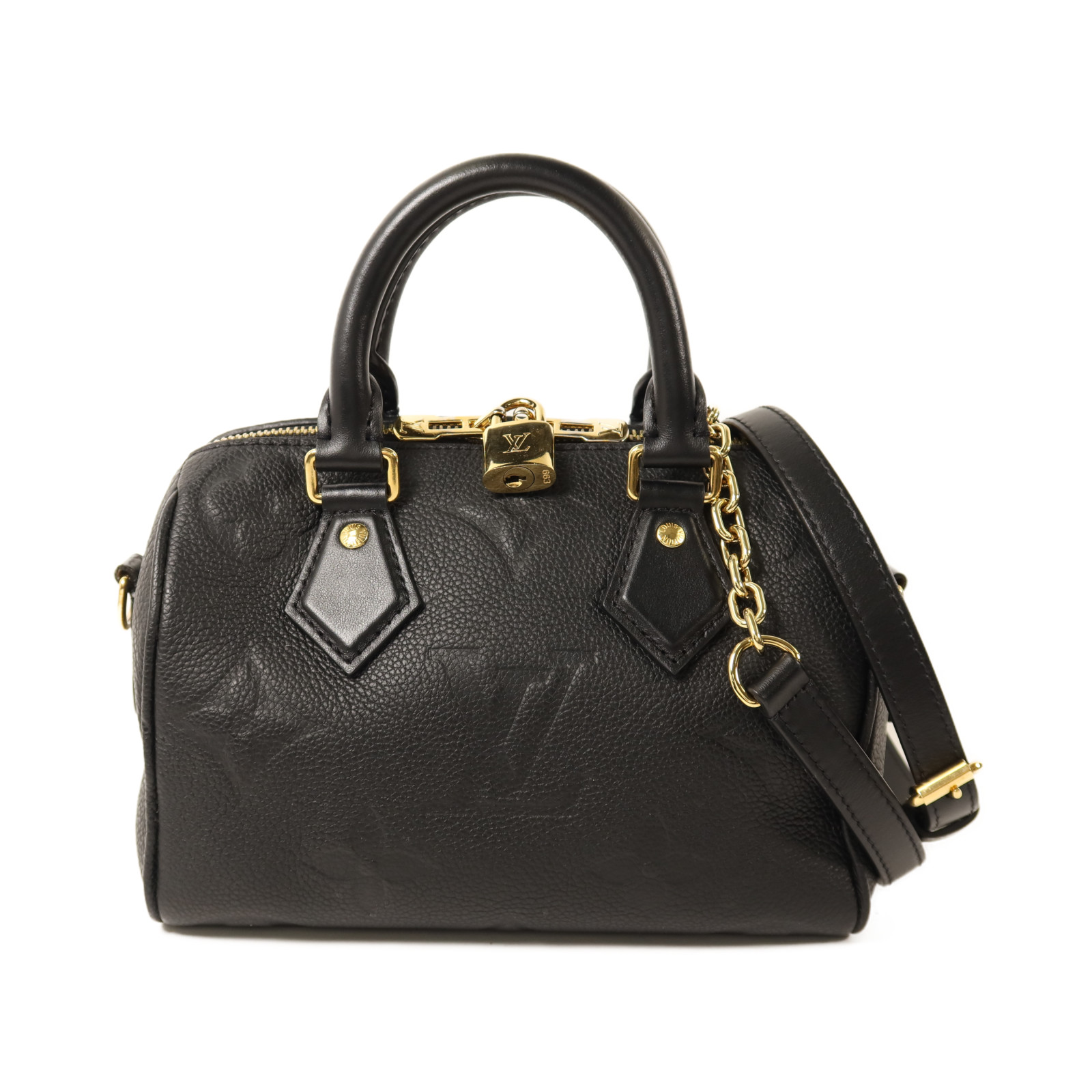 LOUIS VUITTON LV GHW Speedy Bandouliere 20 Chain M58953 Monogram