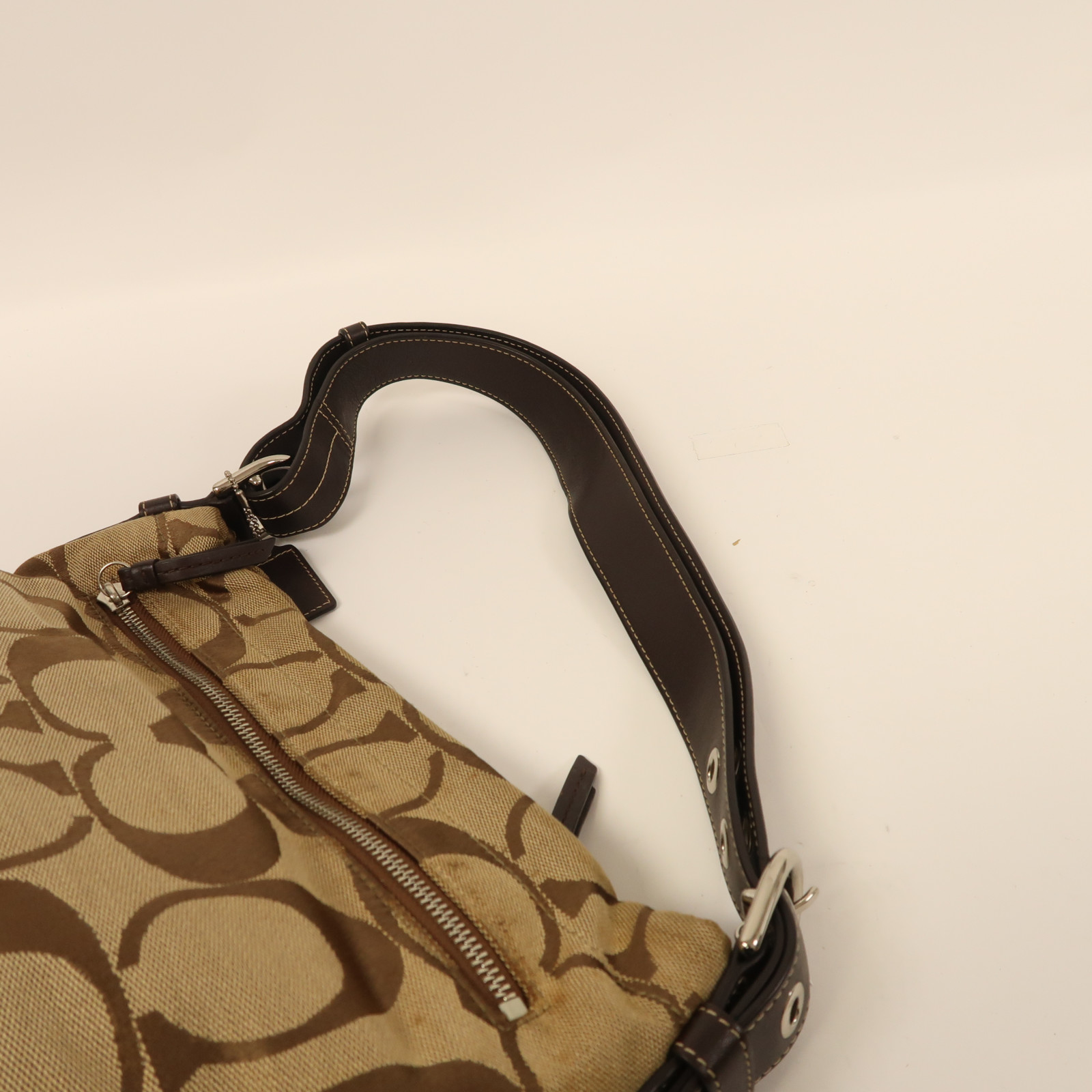 BRAND BAG ブランド・バッグ 2011 秋冬 COACH F15067 Shoulder Bag -Grey & Black Signature Canvas