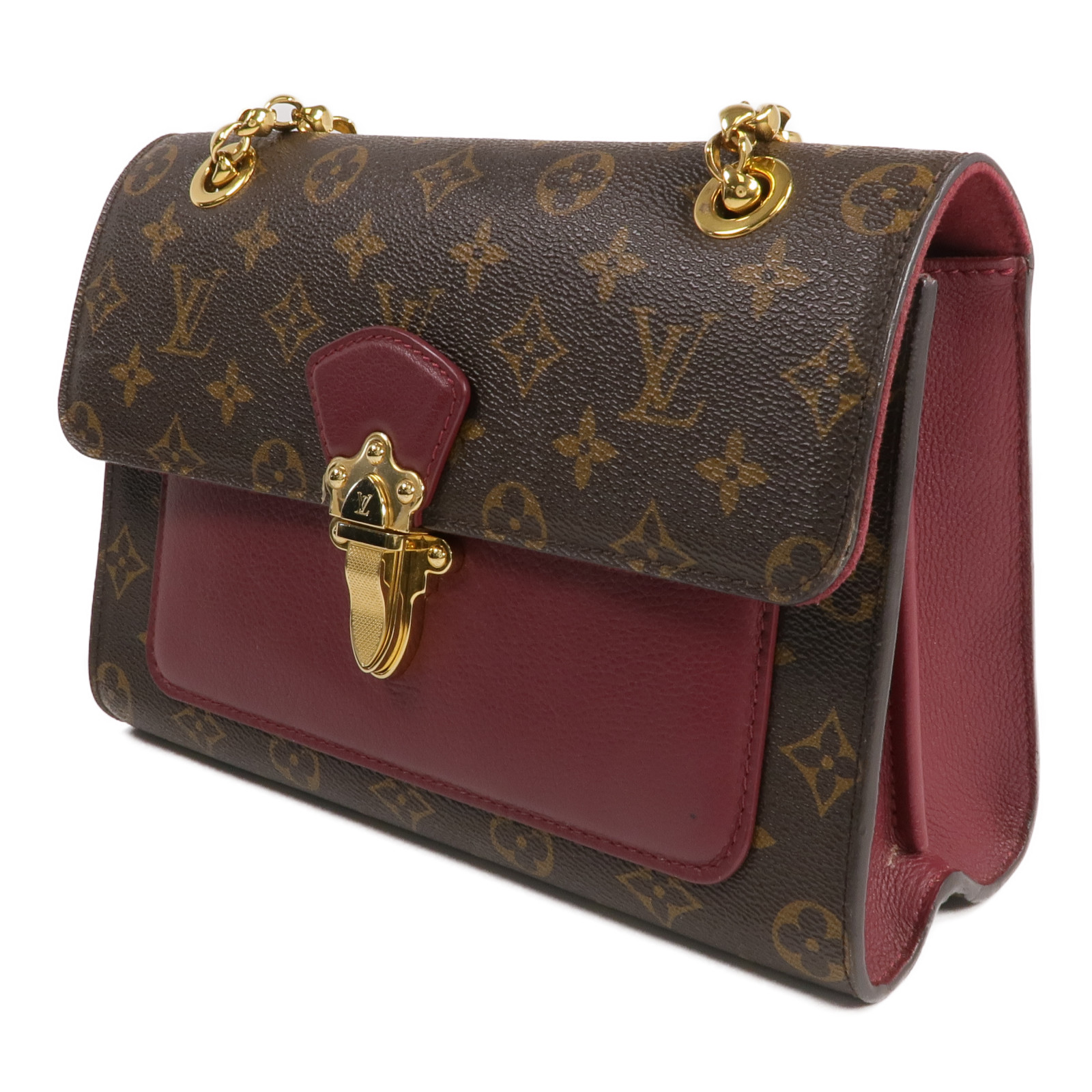 LOUIS VUITTON LV GHW Victoire Chain Shoulder Bag AH0197 Monogram
