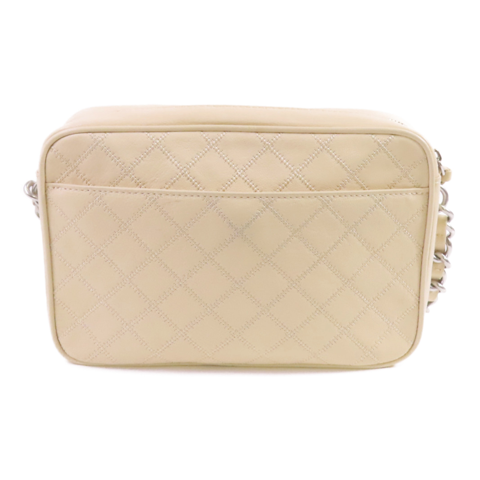 TORY BURCH SHW Chain Shoulder Bag 10005608 Calfskin Leather Beige