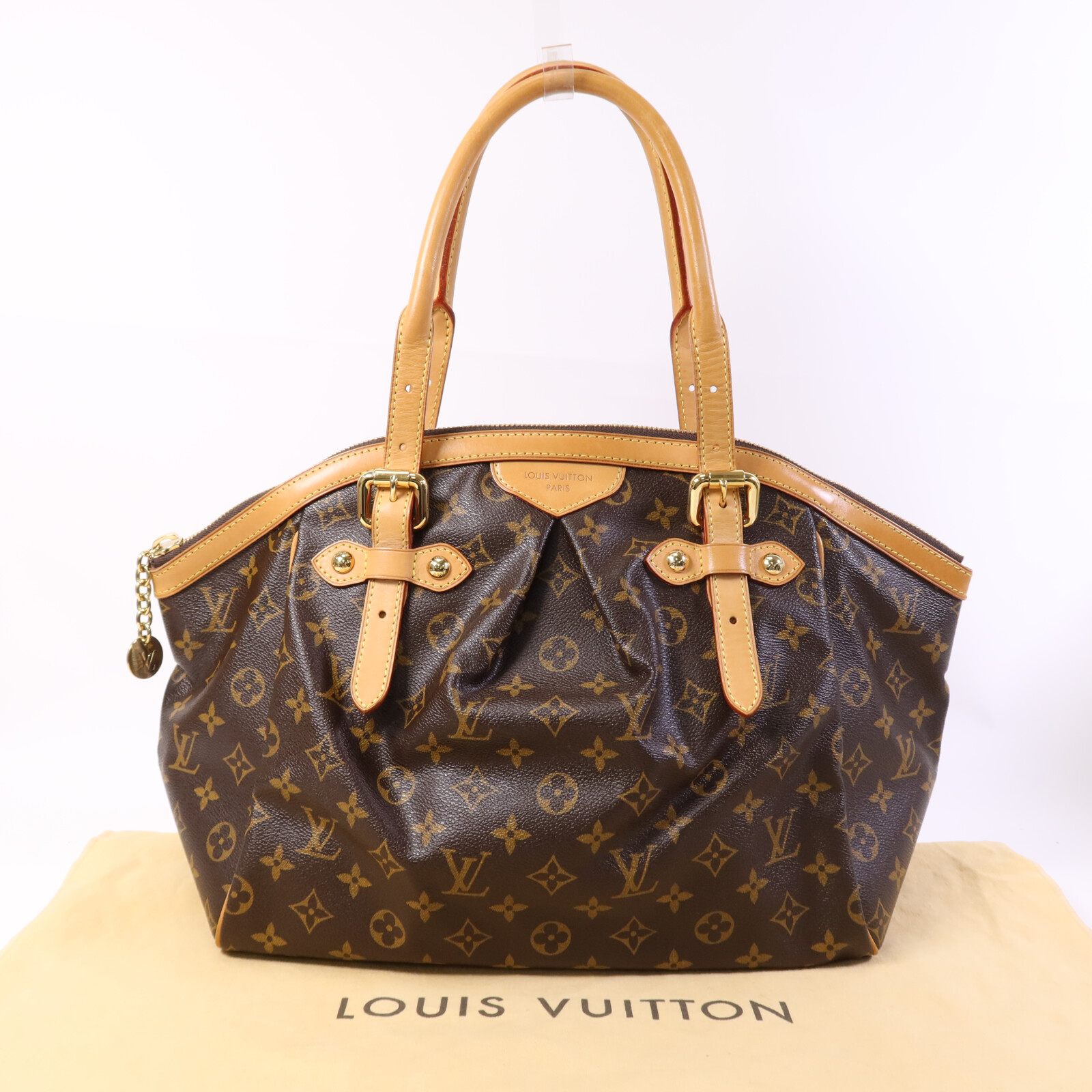 LOUIS VUITTON LV GHW Tivoli GM Shoulder Bag M40144 Monogram Brown