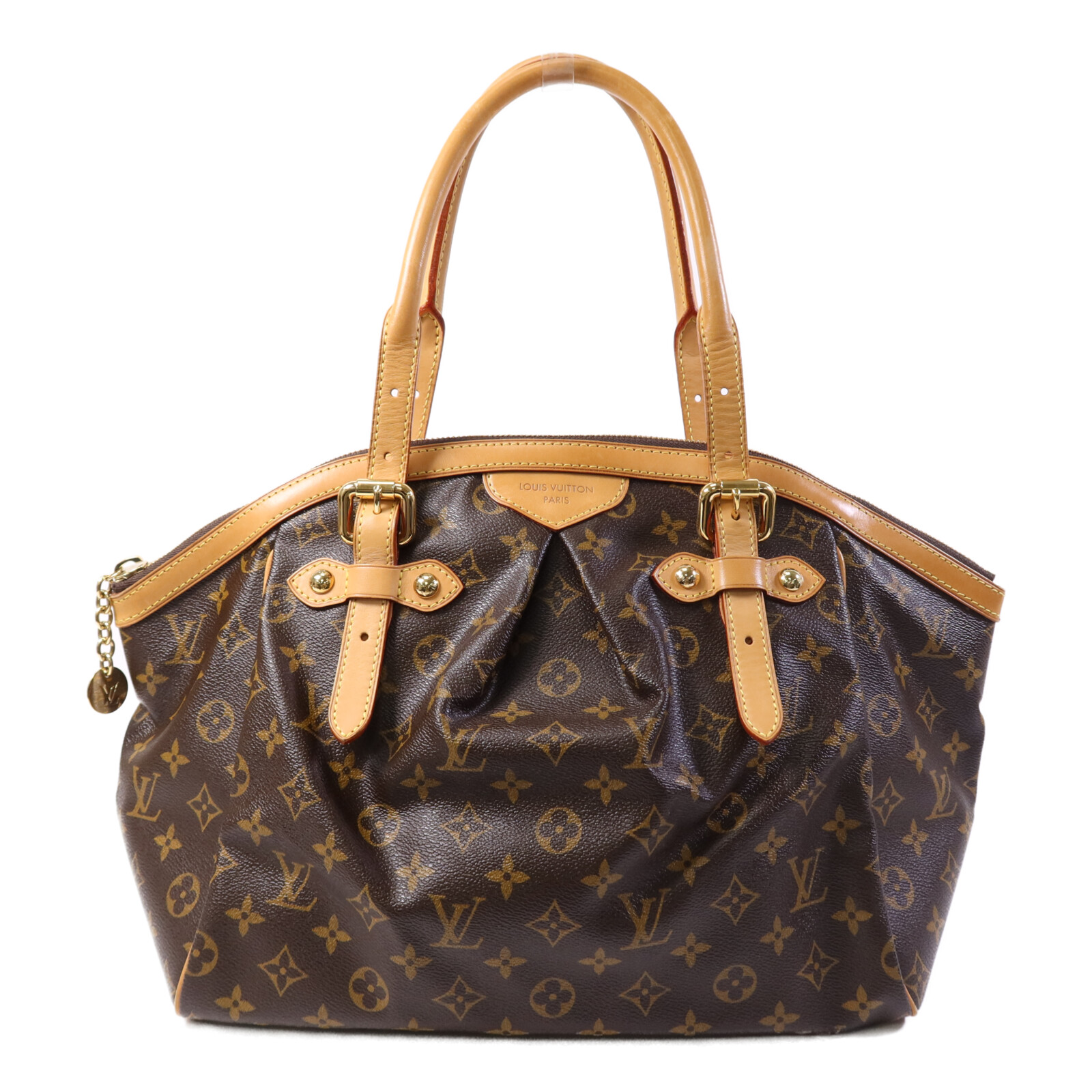 LOUIS VUITTON LV GHW Tivoli GM Shoulder Bag M40144 Monogram Brown