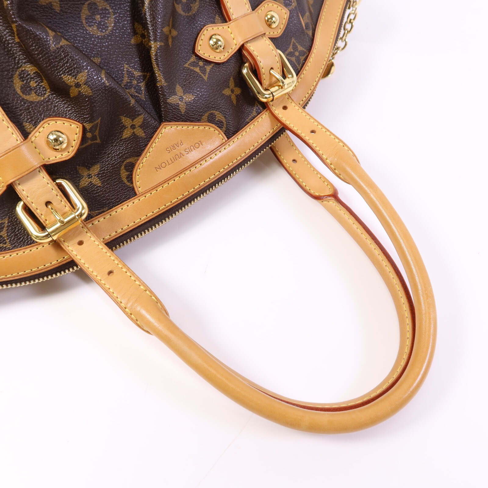 LOUIS VUITTON LV GHW Tivoli GM Shoulder Bag M40144 Monogram Brown